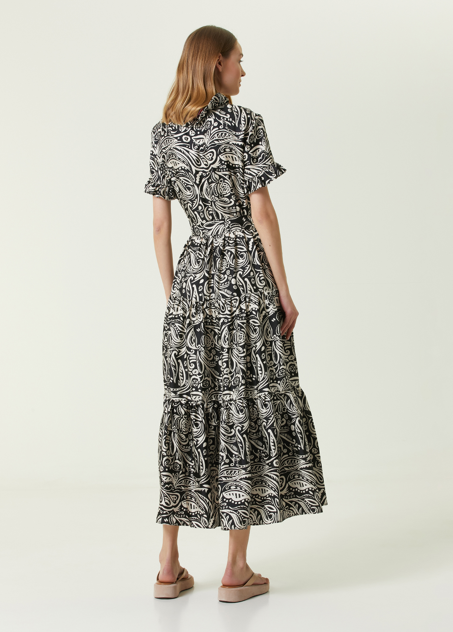 Beymen Long And Sassy Siyah Beyaz Midi İpek Elbise. 5 Beymen Long And Sassy Siyah Beyaz Midi İpek Elbise. 5