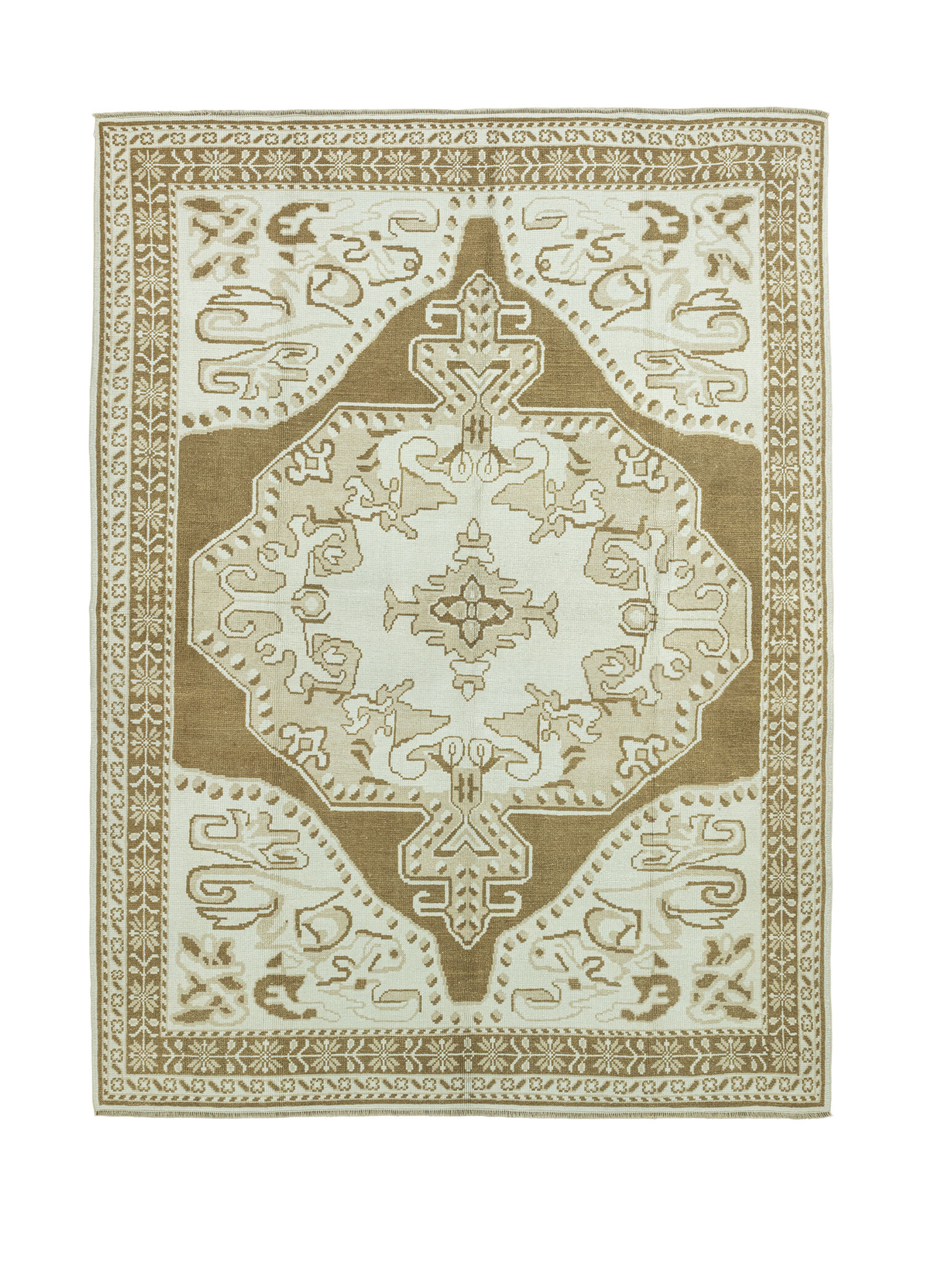 Eyvan İlkel Desenli Yün Halı 294 x 407 cm