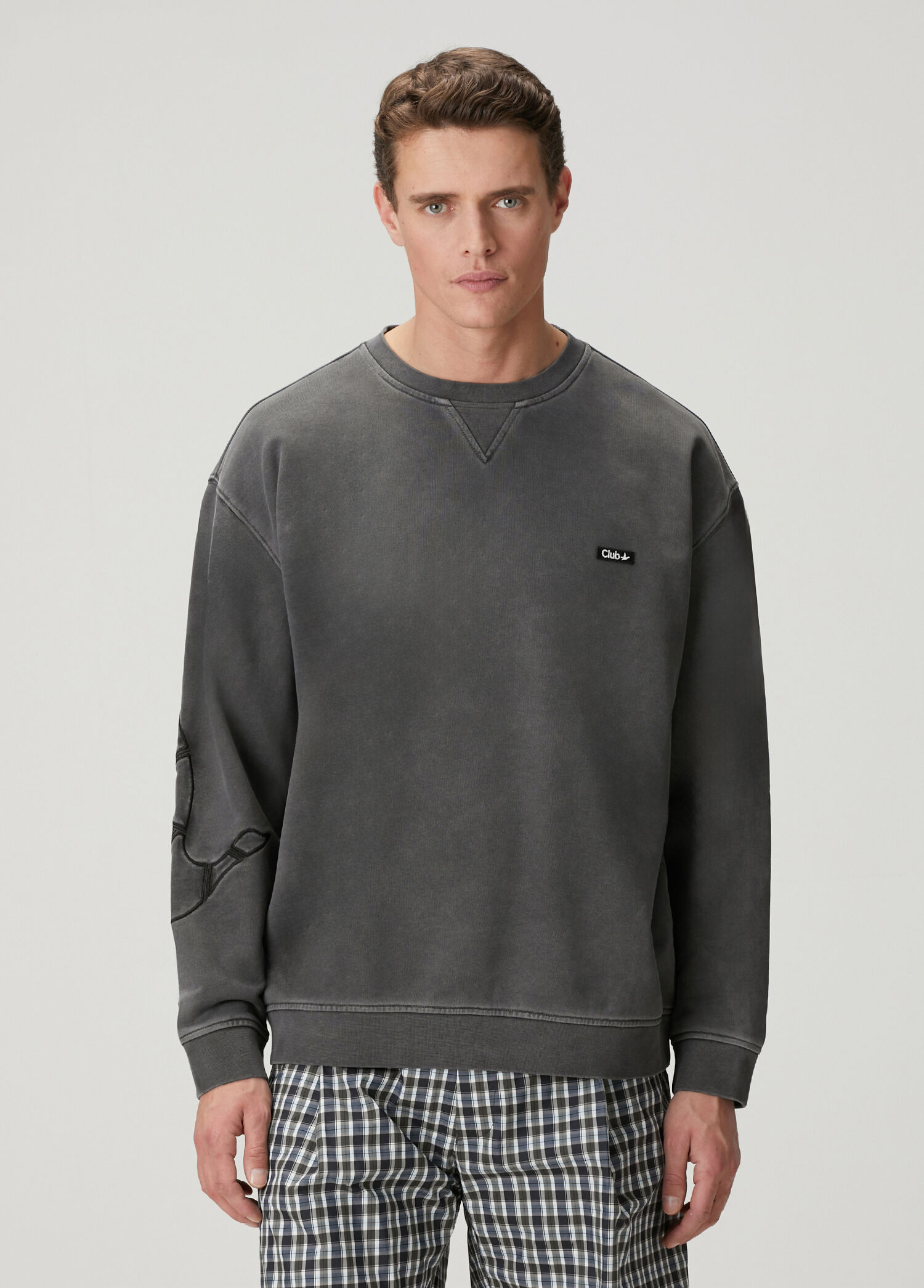 Antrasit Logolu Sweatshirt