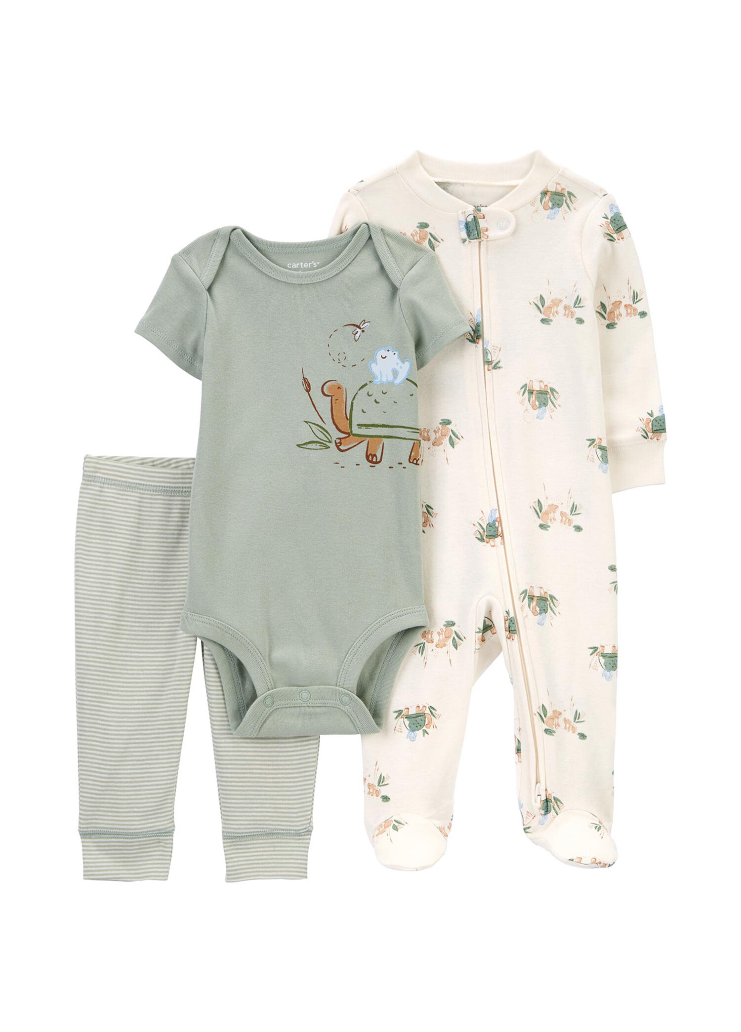 Kısa Kollu Erkek Bebek Tulum Body Pantolon 3'lü Set