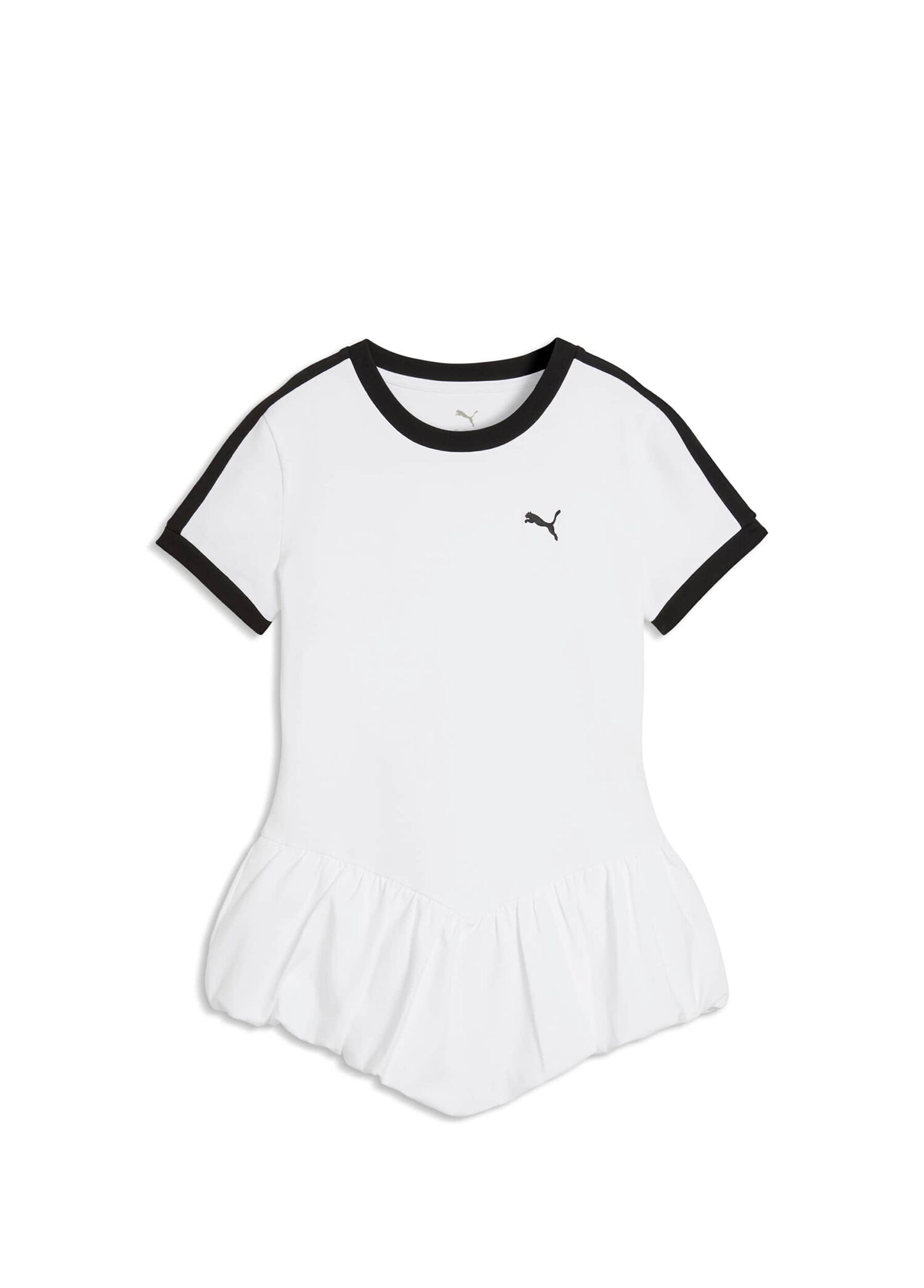 T7 Balloon Beyaz Kısa Kollu Kadın Spor T-Shirt