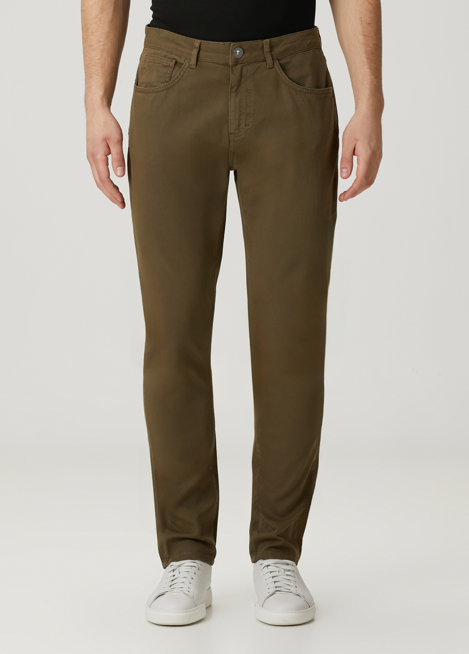 Slim Fit Haki Spor Pantolon_1