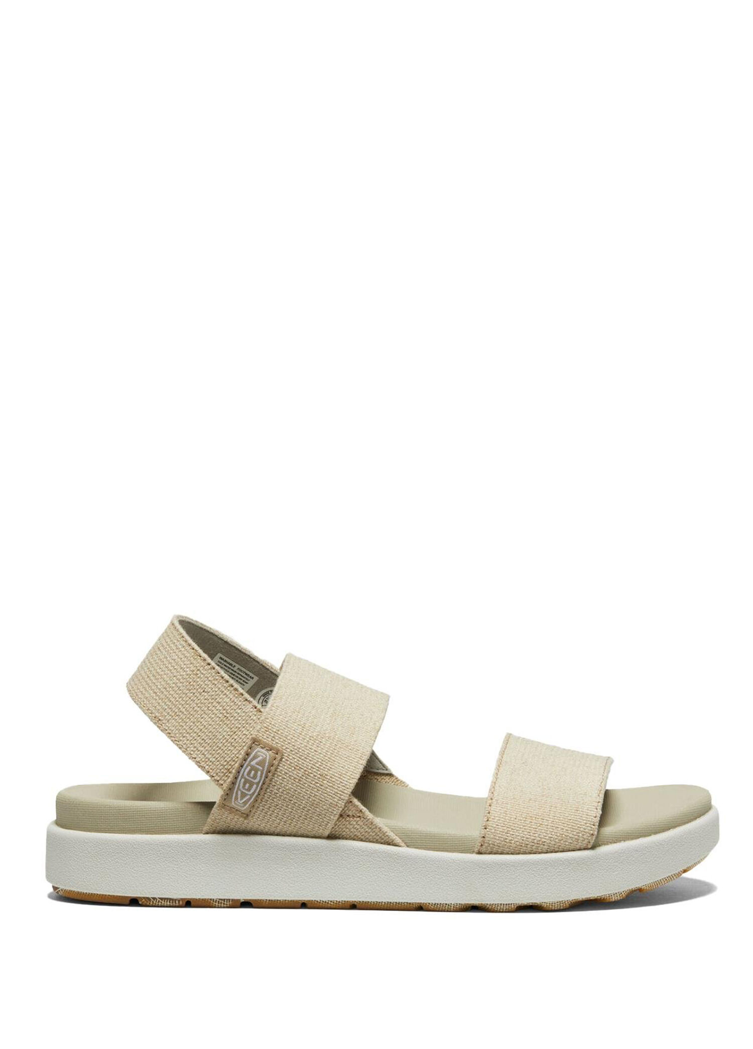 Elle Backstrap Natural Hemp Plaza Taupe Kadın Sandalet