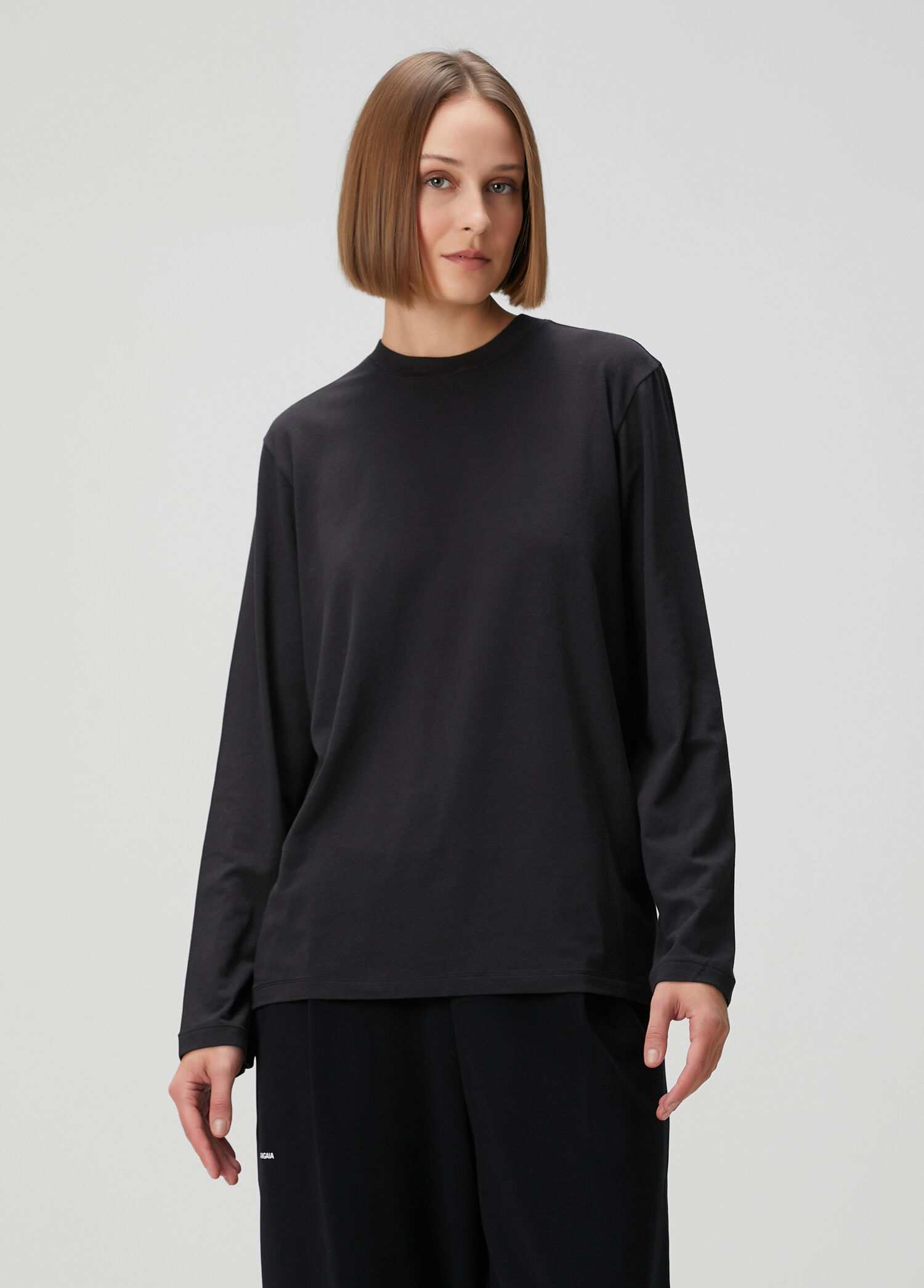 Long Sleeve Siyah T-shirt