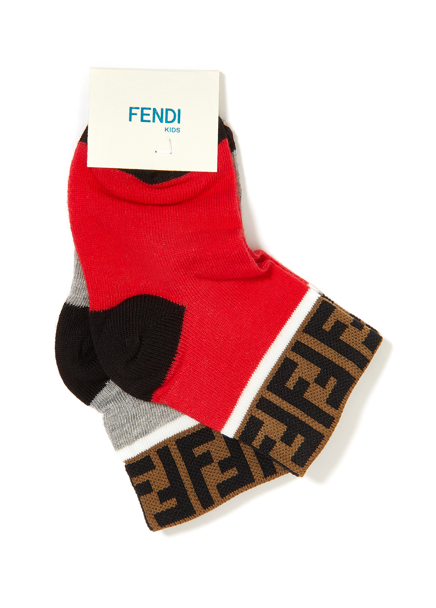 Kids fendi socks best sale