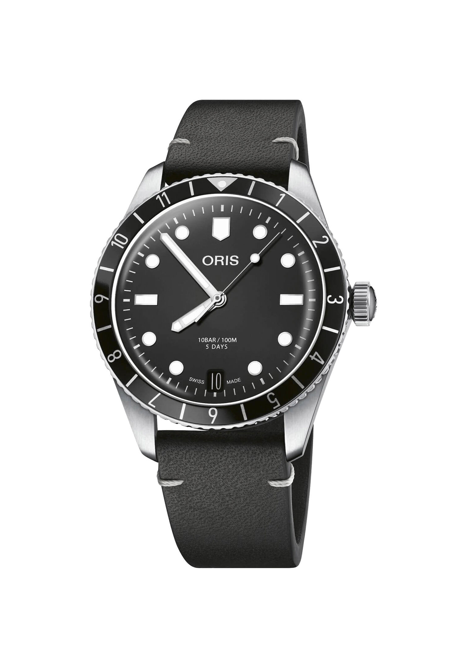 Divers Sixty-Five 12H Cal.400 01 400 7772 4054-07 5 20 82 Siyah Deri Erkek Kol Saati