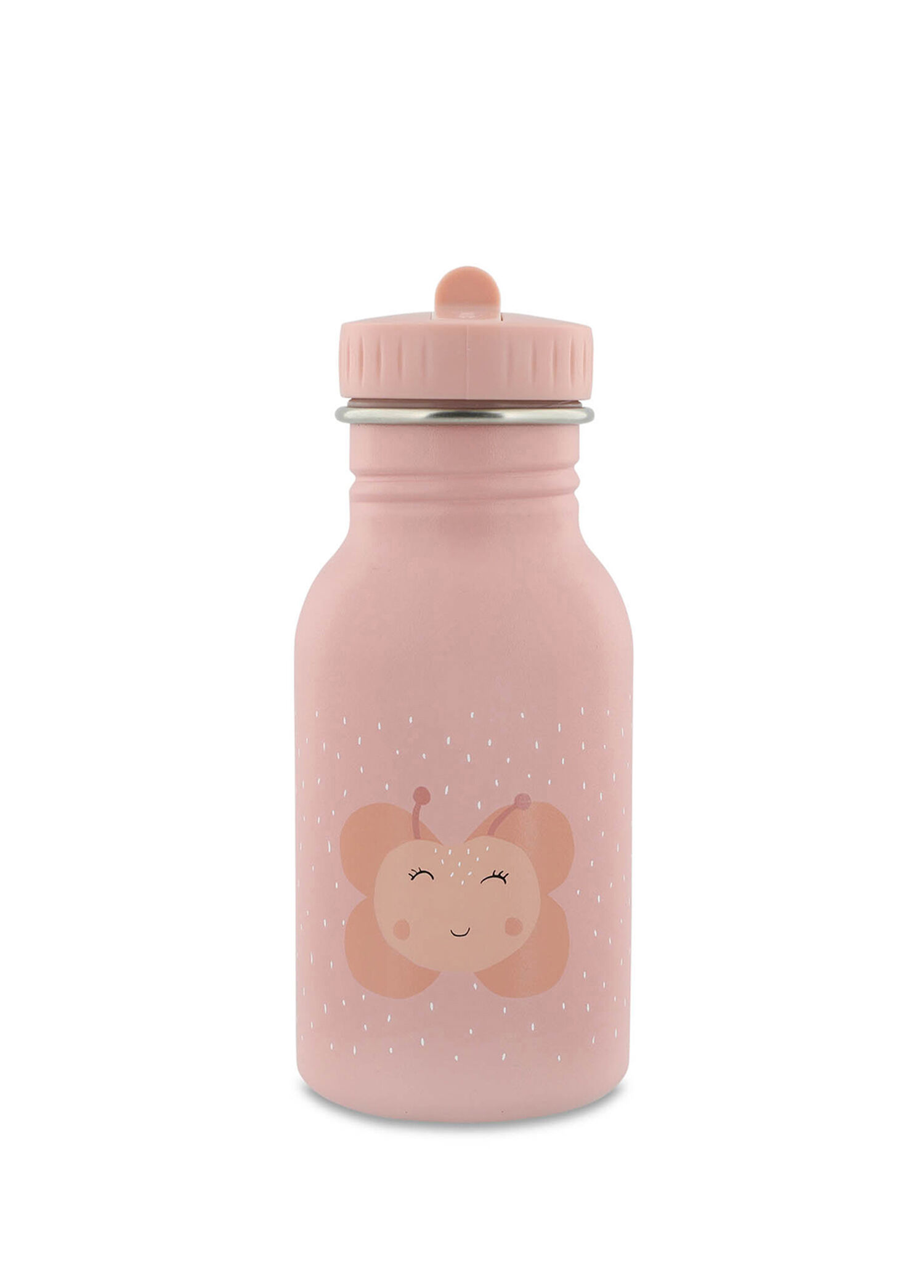 Mrs.Butterfly Pembe Çelik Su Şişesi Suluk Matara 350 ml