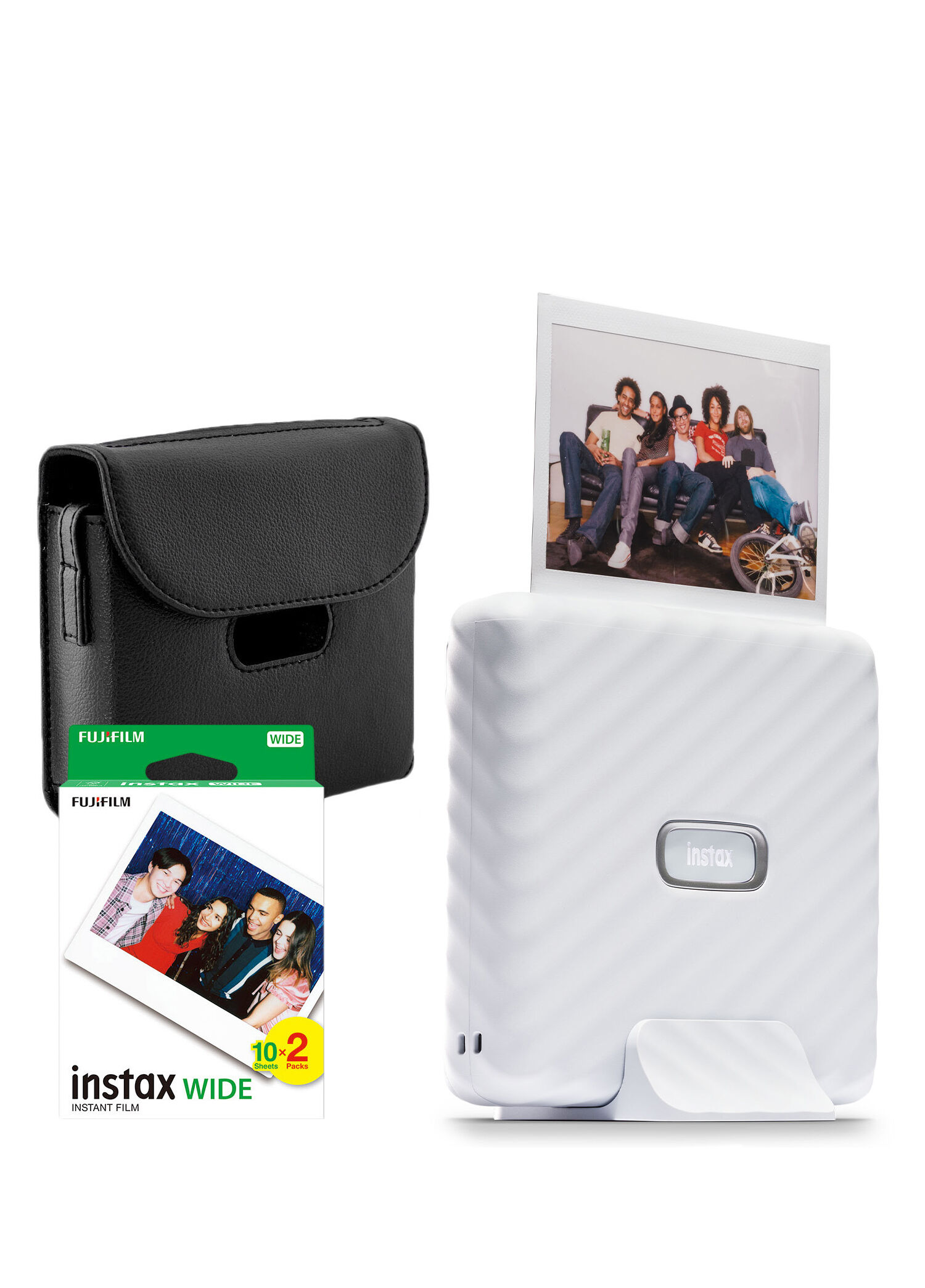 Instax Wide Link Beyaz Akıllı Yazıcı ve Çantalı Hediye Seti 4