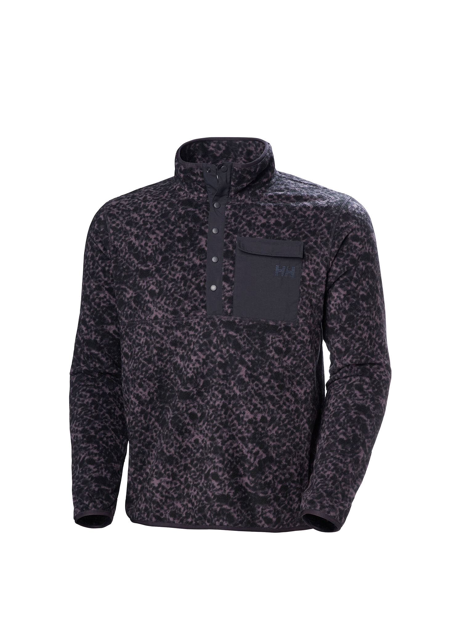 Maridalen Printed Black Grape Erkek Polar
