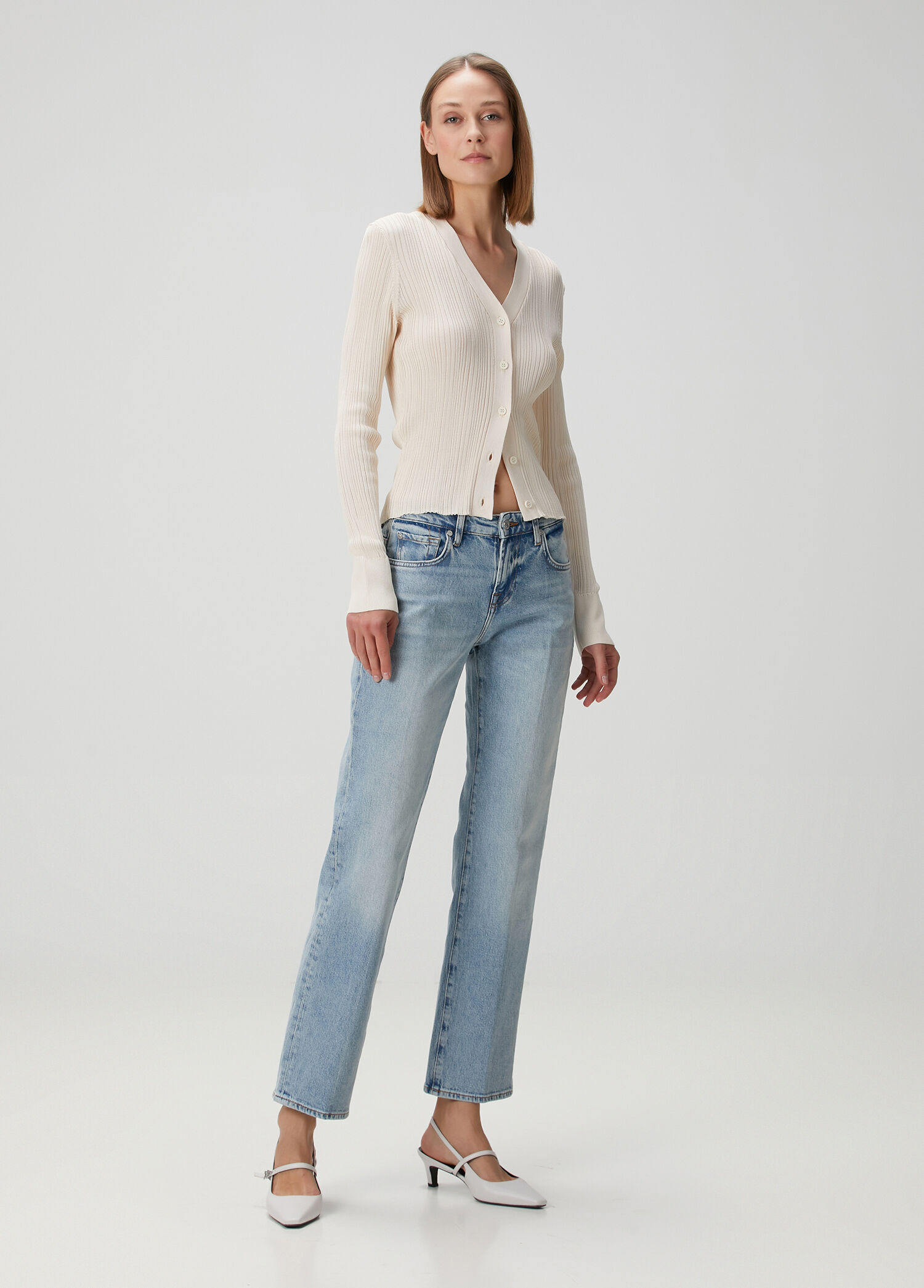 Mankind Calie Mavi Straight Leg Jean Pantolon