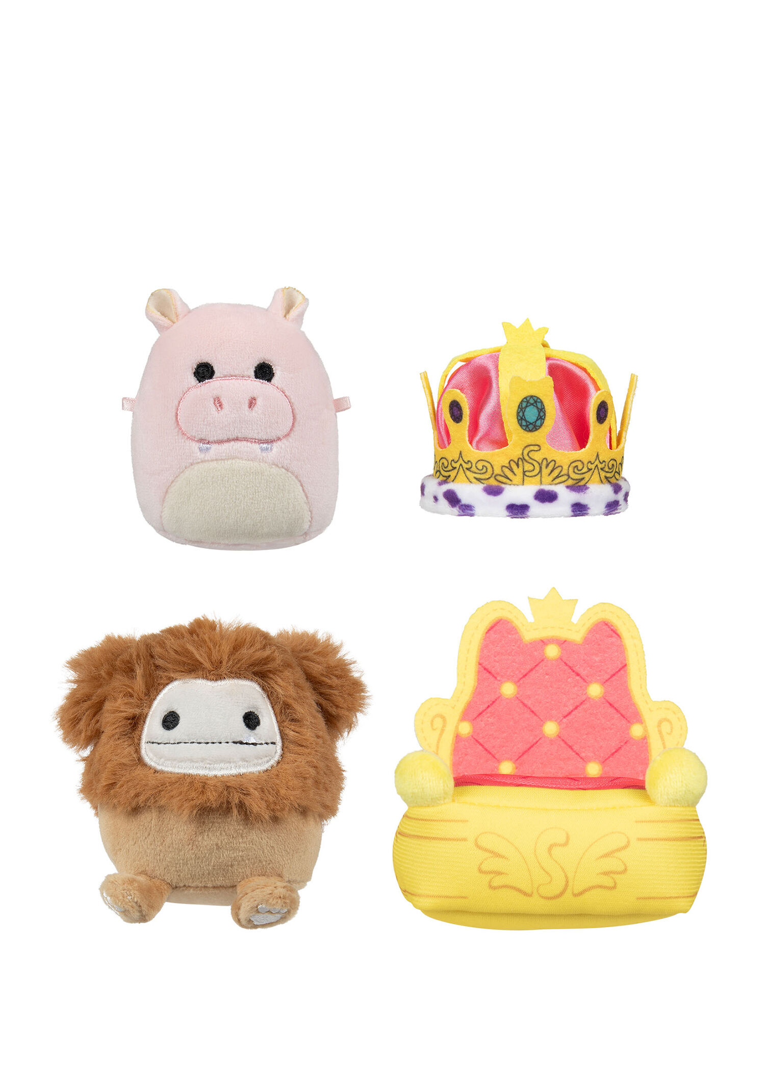 Micromallows 2'li Aksesuarlı Figür Peluş Oyuncak 6,5 cm