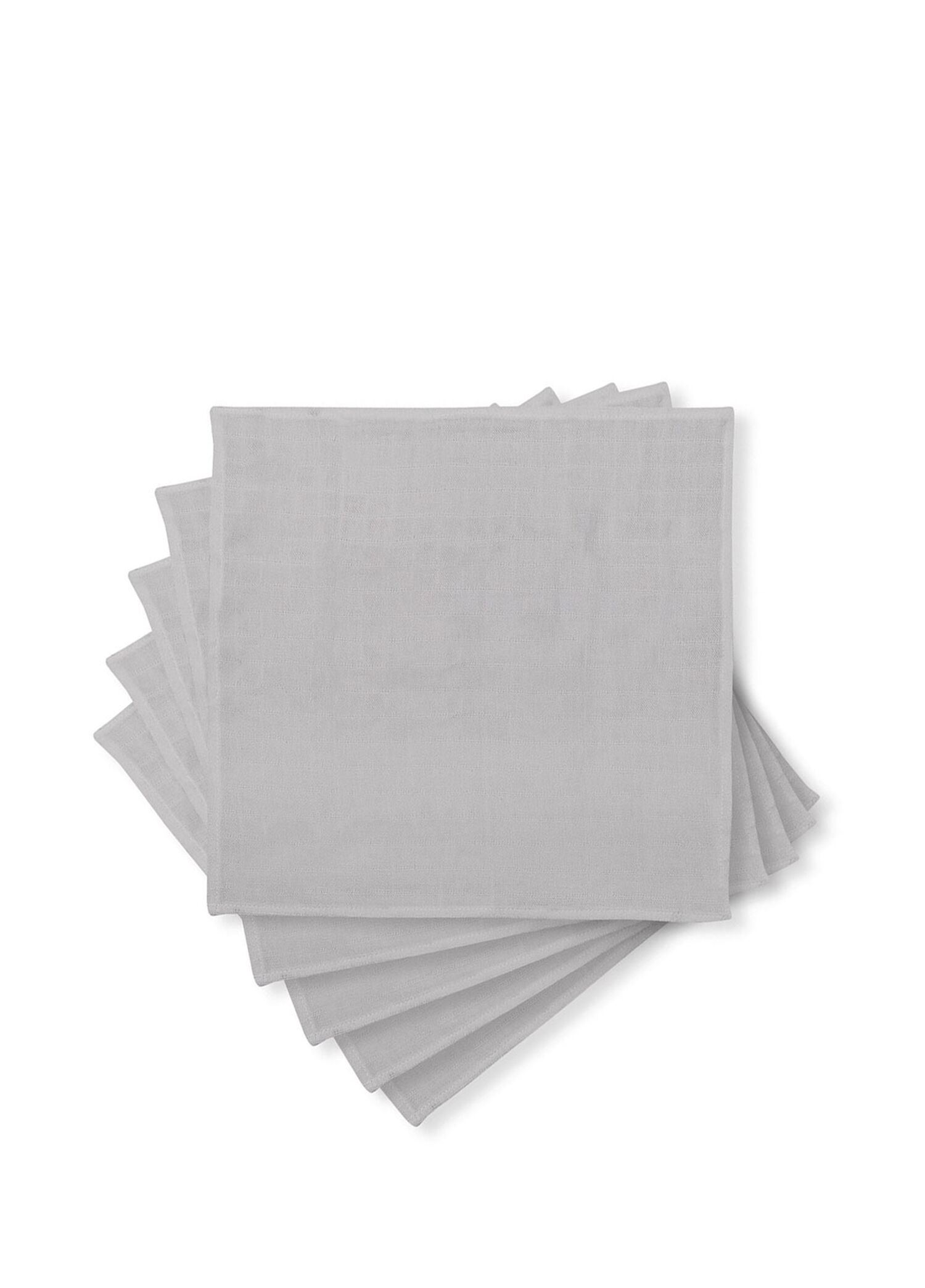 %100 Pamuk Müslin Cotton Grey 5’li Bebek Omuz Bezi