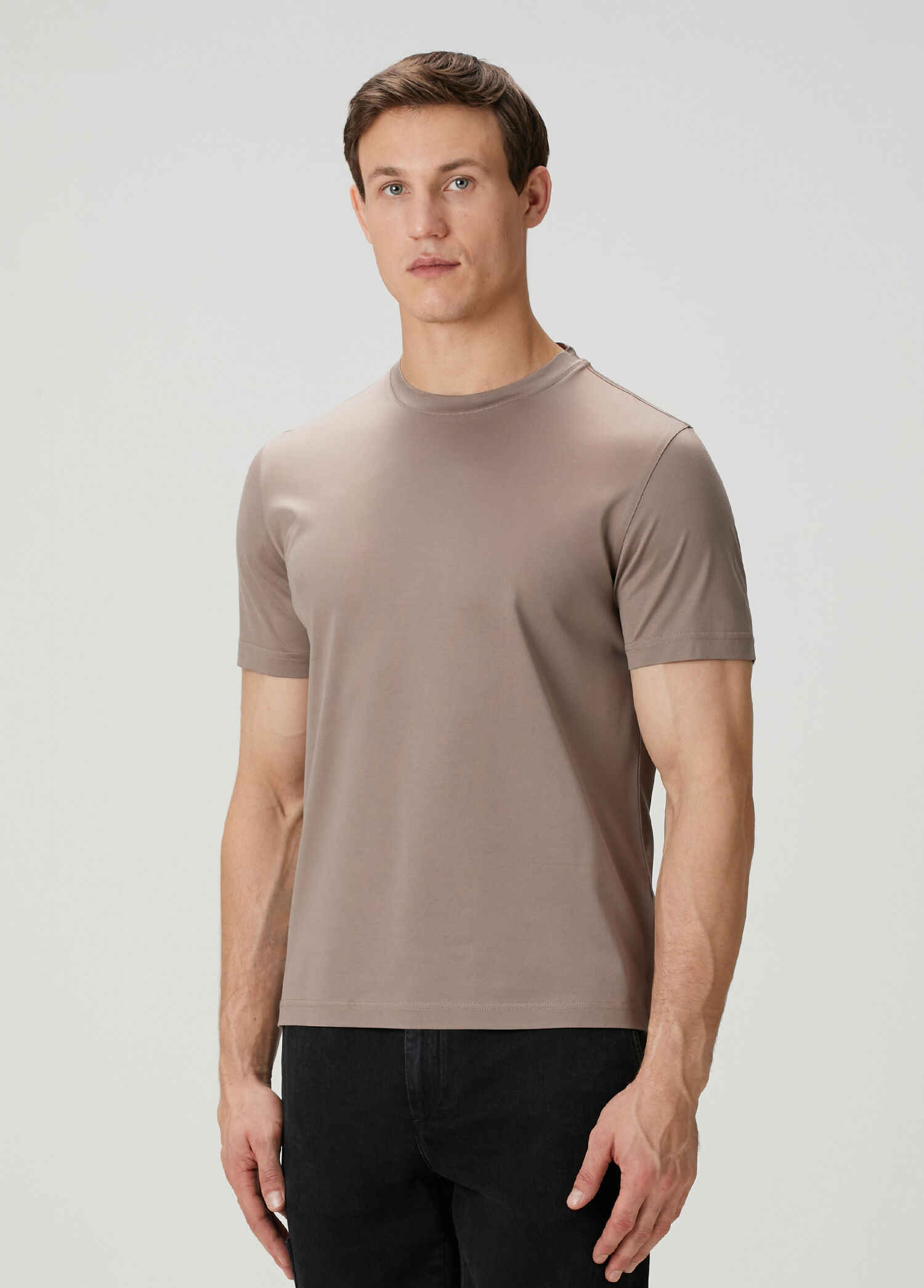 Bej Basic T-shirt