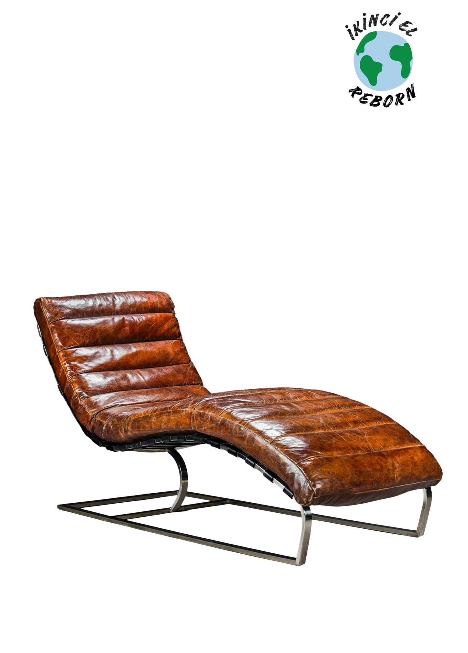 Oviedo Chaise Restoration Hardware Kahverengi Koltuk