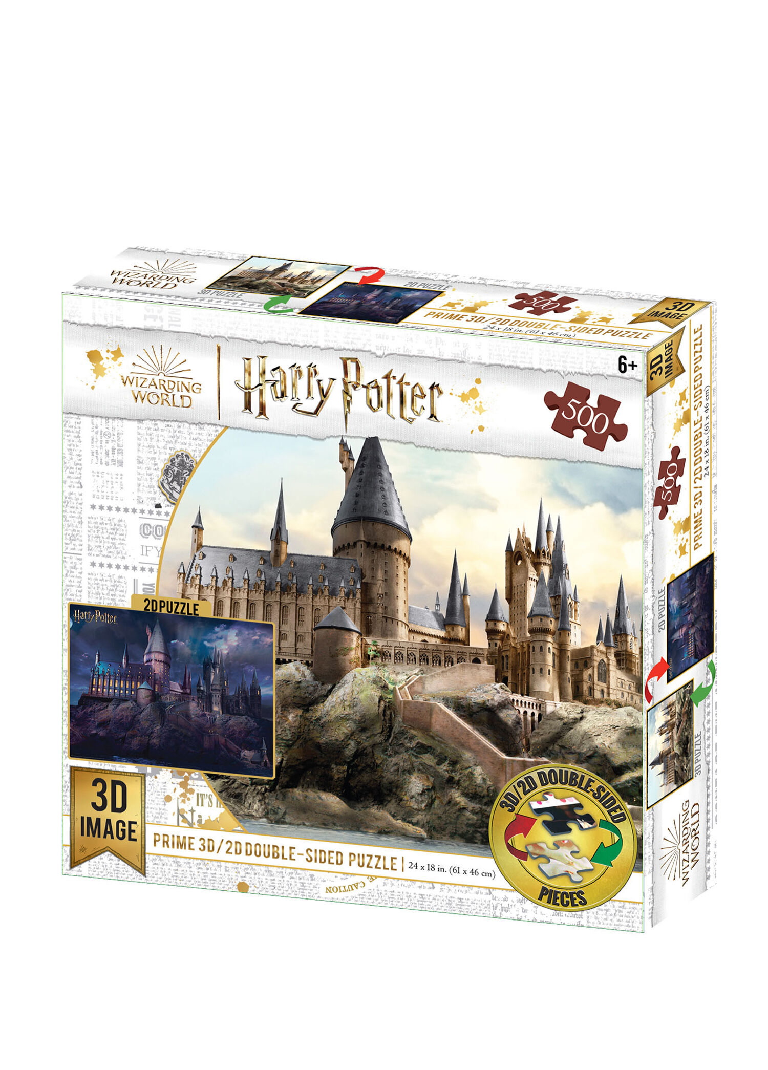 Harry Potter Çift Taraflı 500 Parça 3D Puzzle