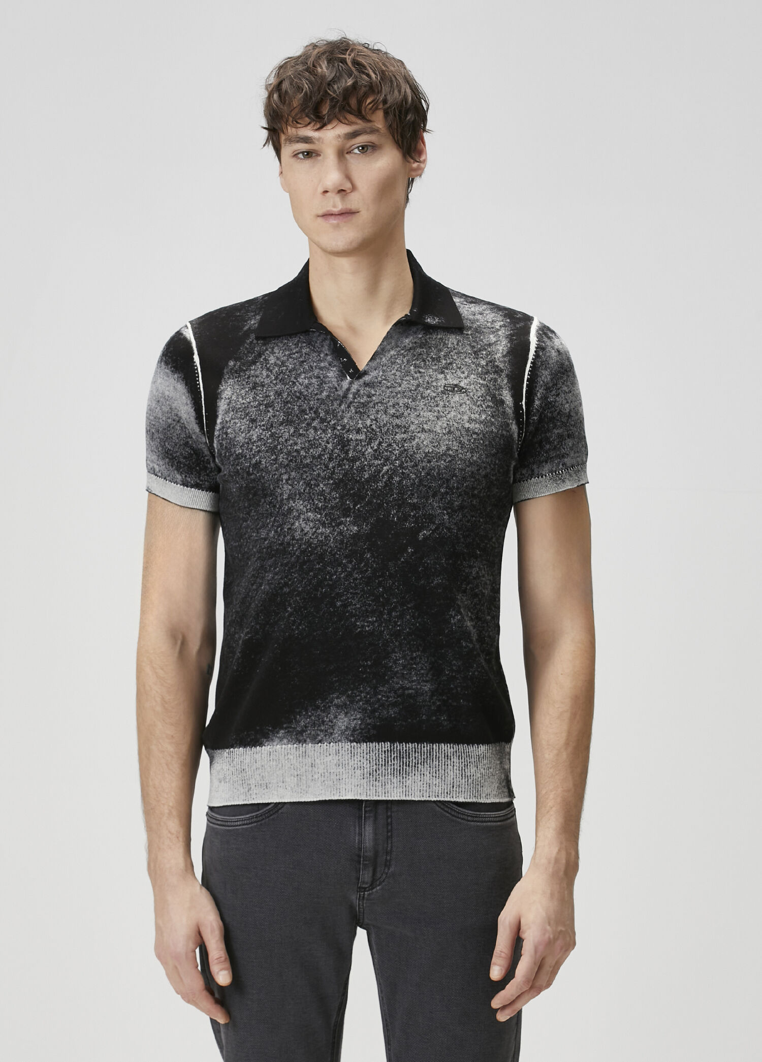 Siyah Polo Yaka T-shirt