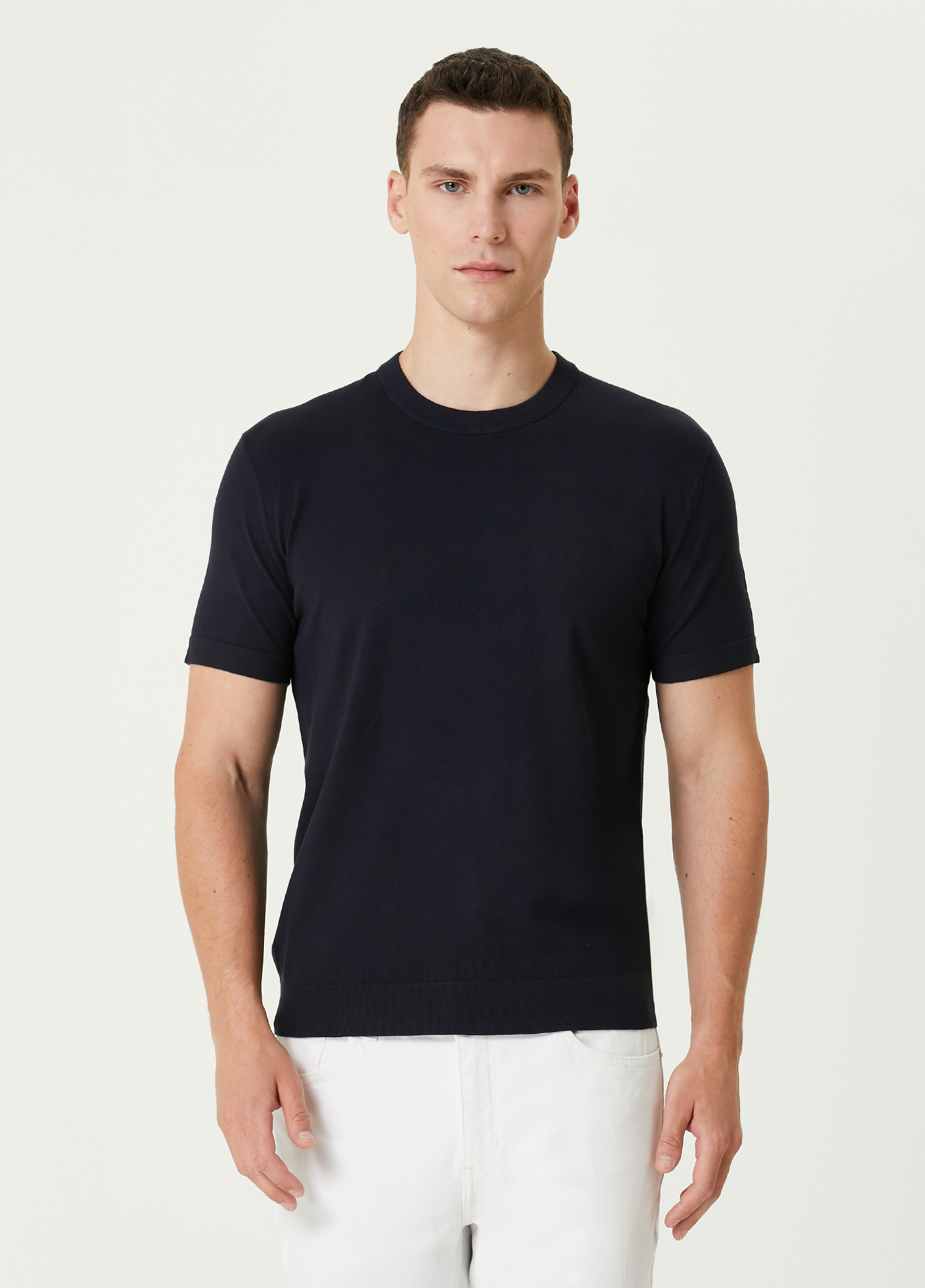 Lacivert Basic T-shirt