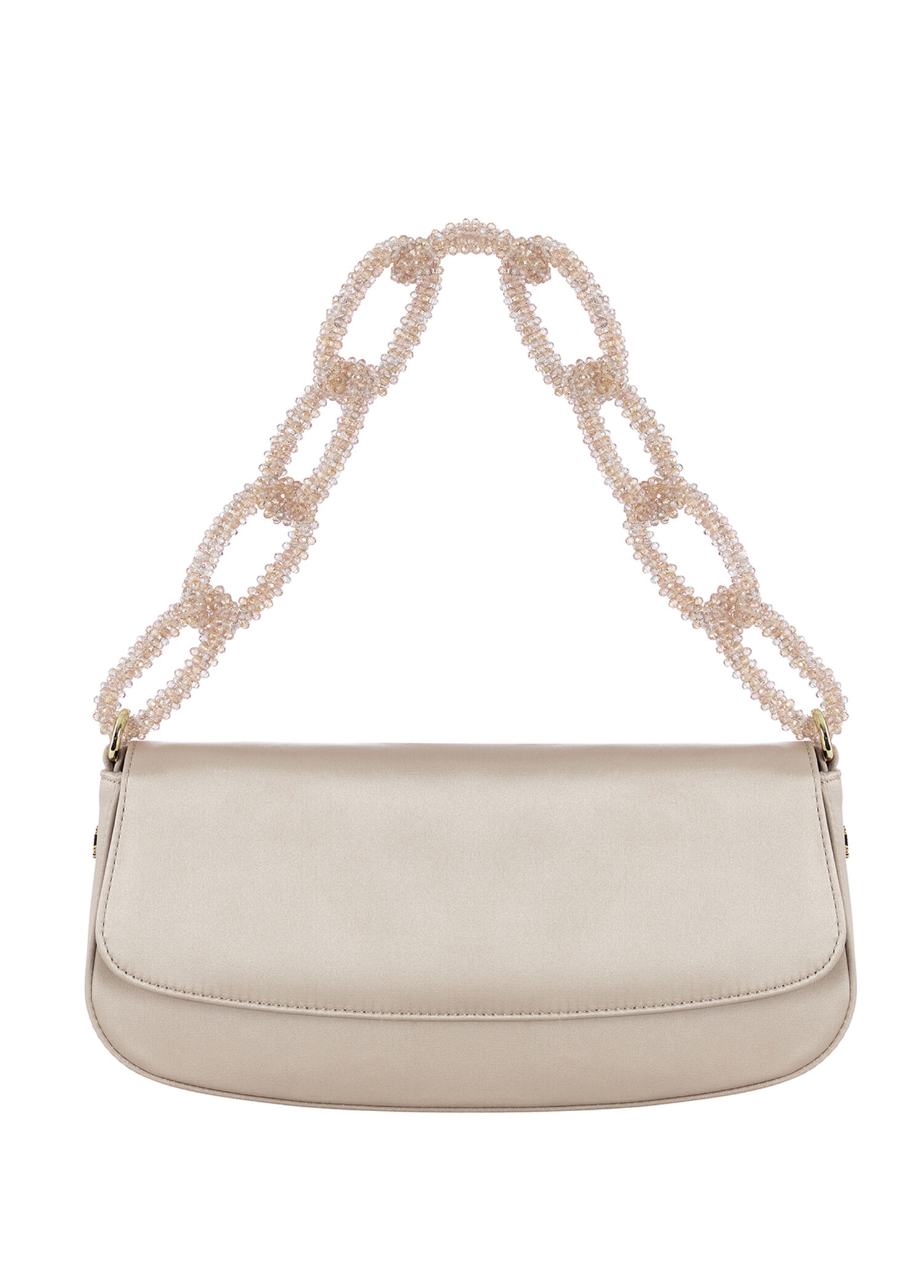 Jimba Şampanya Rengi Kadın Soho Şampanya Rengi Saten Baget Kadın Abiye ...