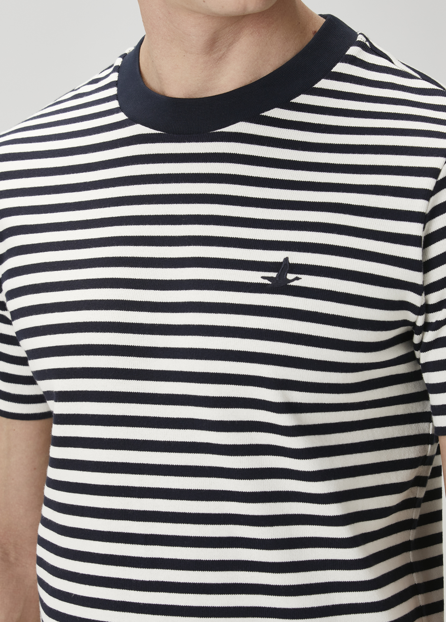 Lacivert Beyaz Çizgili T-shirt_5