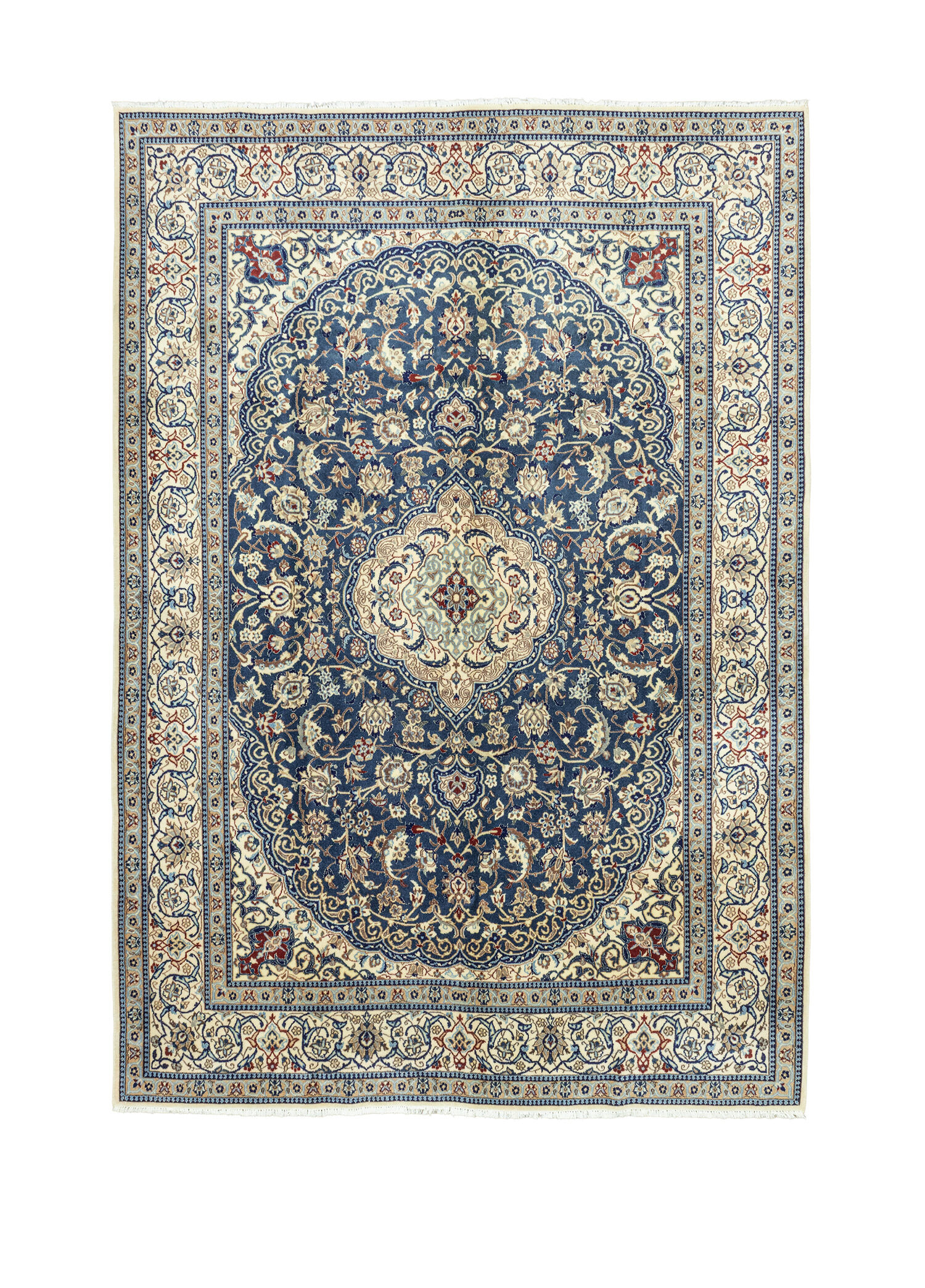 Siray Madalyon Tasarımlı Yün İpek İran Halısı 245 x 338 cm