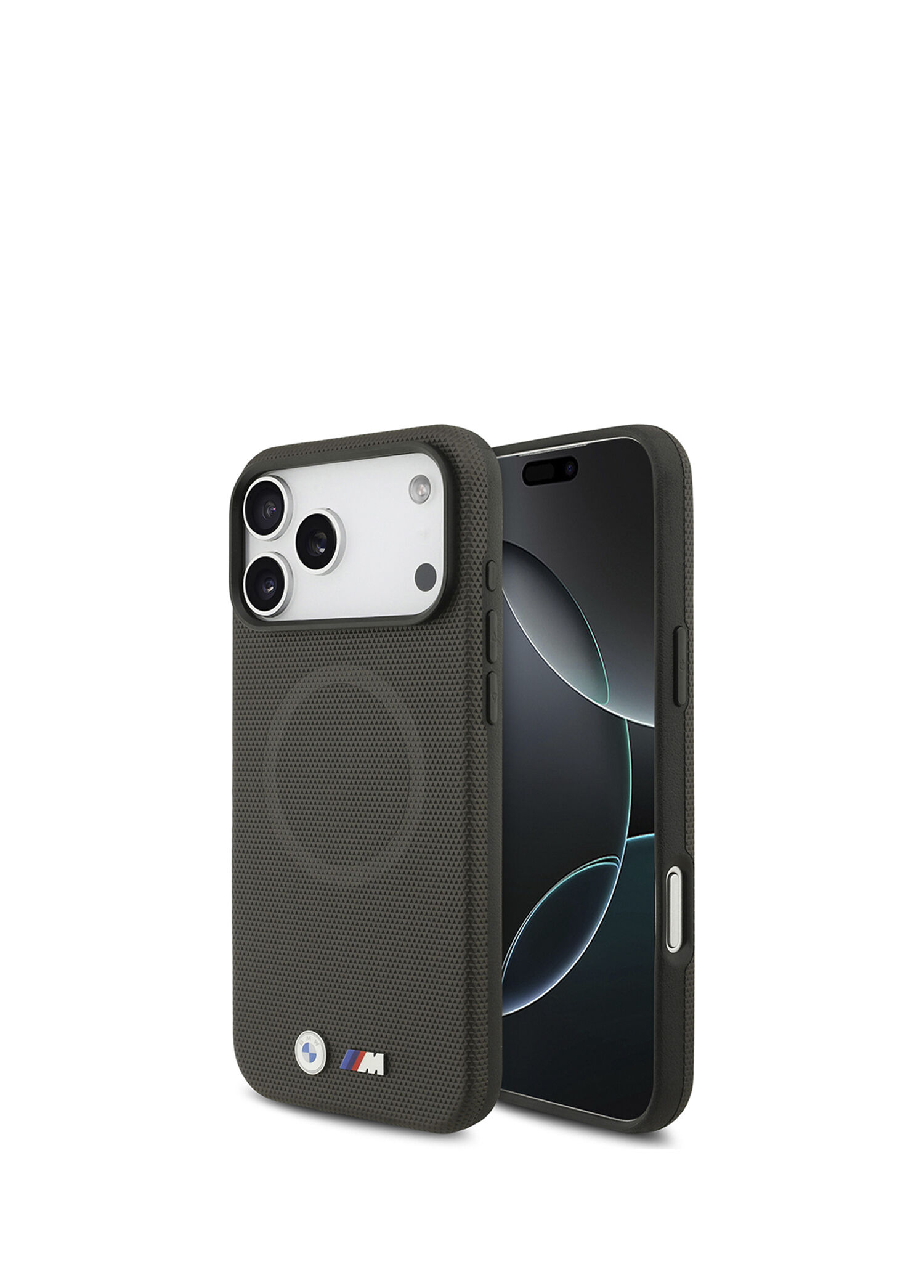 iPhone 17 Pro Max M Logolu Delikli M Dizayn Füme Magsafe Uyumlu Telefon Kılıfı