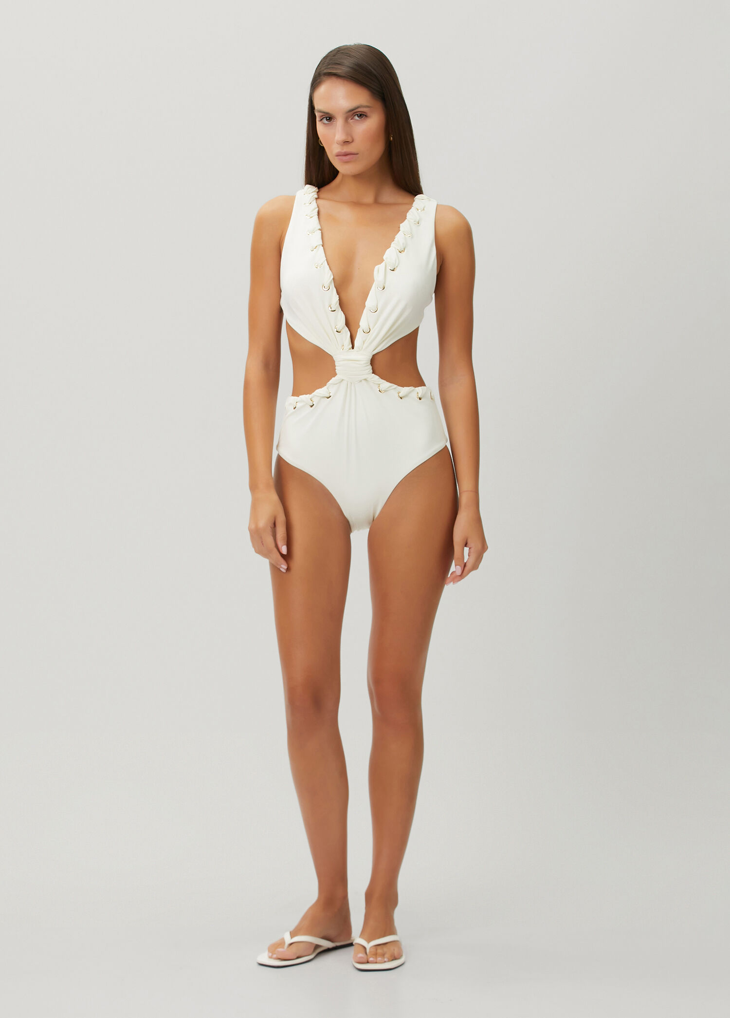 Juliette Ivory Eyelet Detail Swimsuit