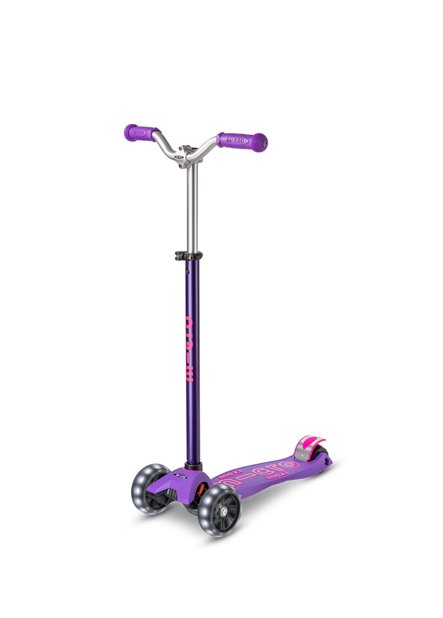Maxi Deluxe Pro LED Işıklı Chopper Gidonlu 3 Tekerlekli 5-12 Yaş Çocuk Scooter