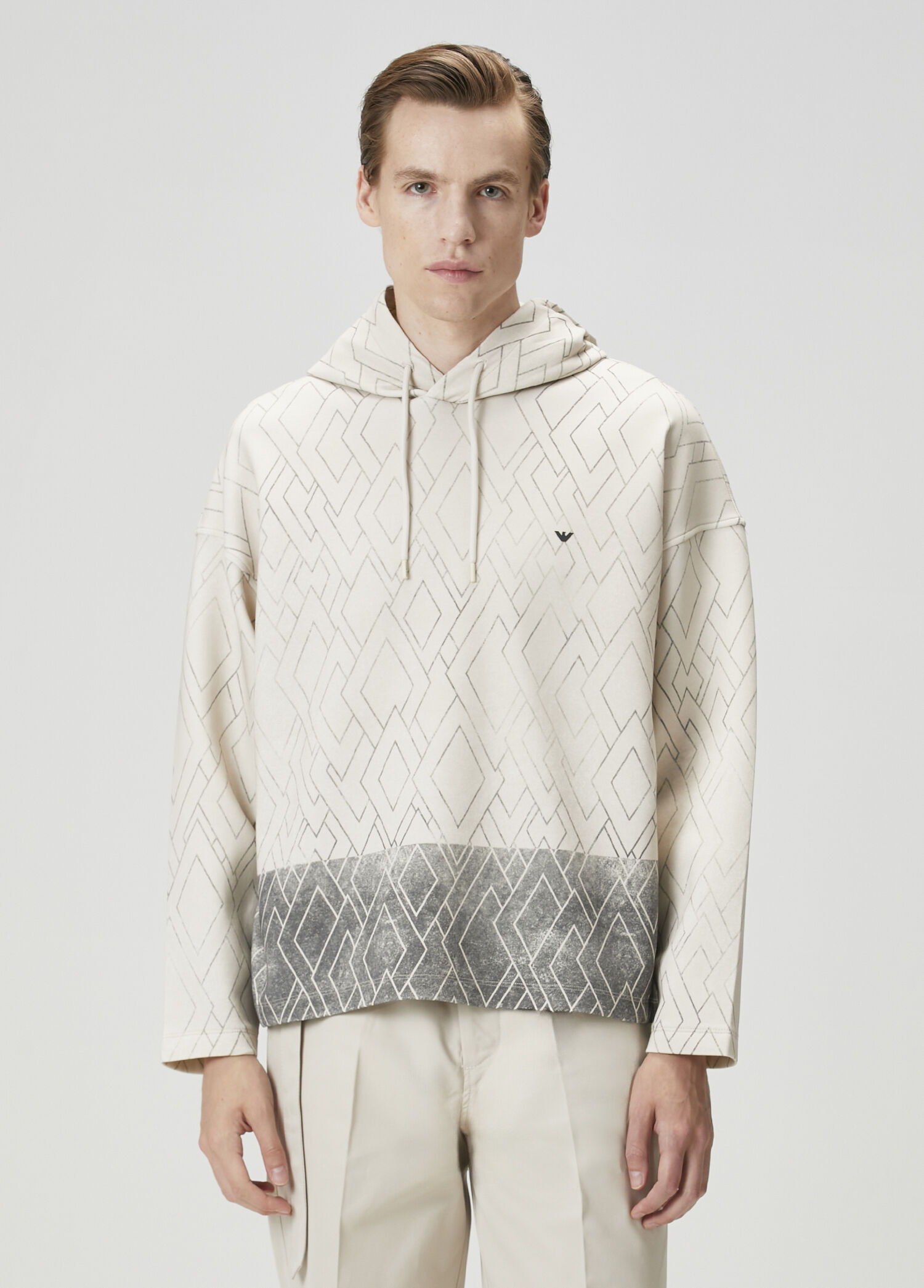 Mavi Kapüşonlu Sweatshirt