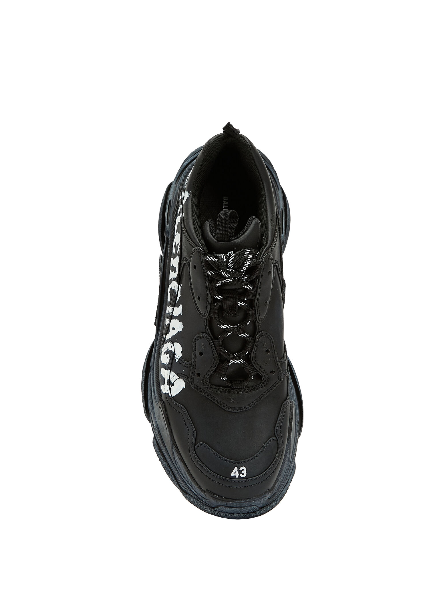 Balenciaga - Triple S Siyah Erkek Sneaker - Siyah