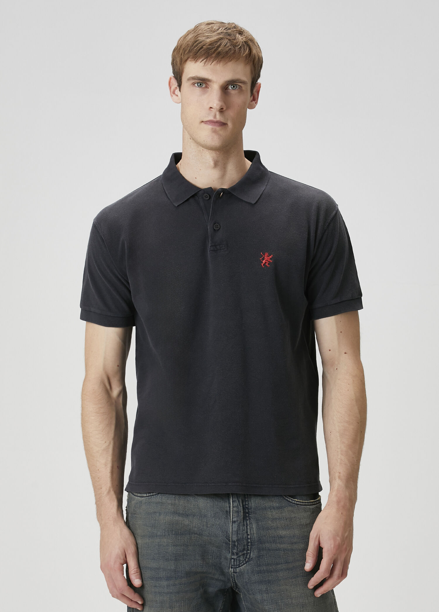 Siyah Polo Yaka T-shirt