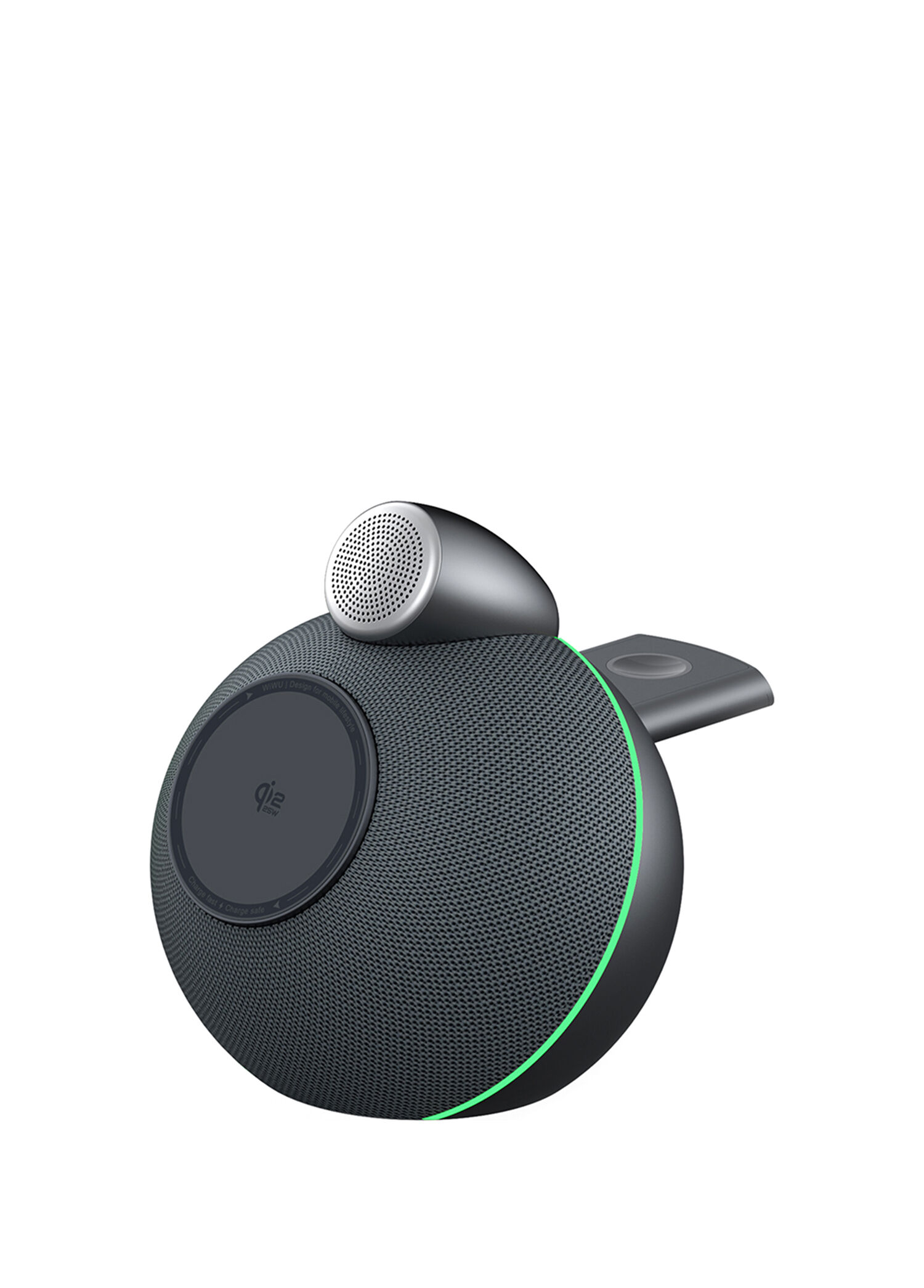 Wiwu - Wi-G042 Qi2 Bluetooth Hoparlörlü 25W Kablosuz Şarj Standı
