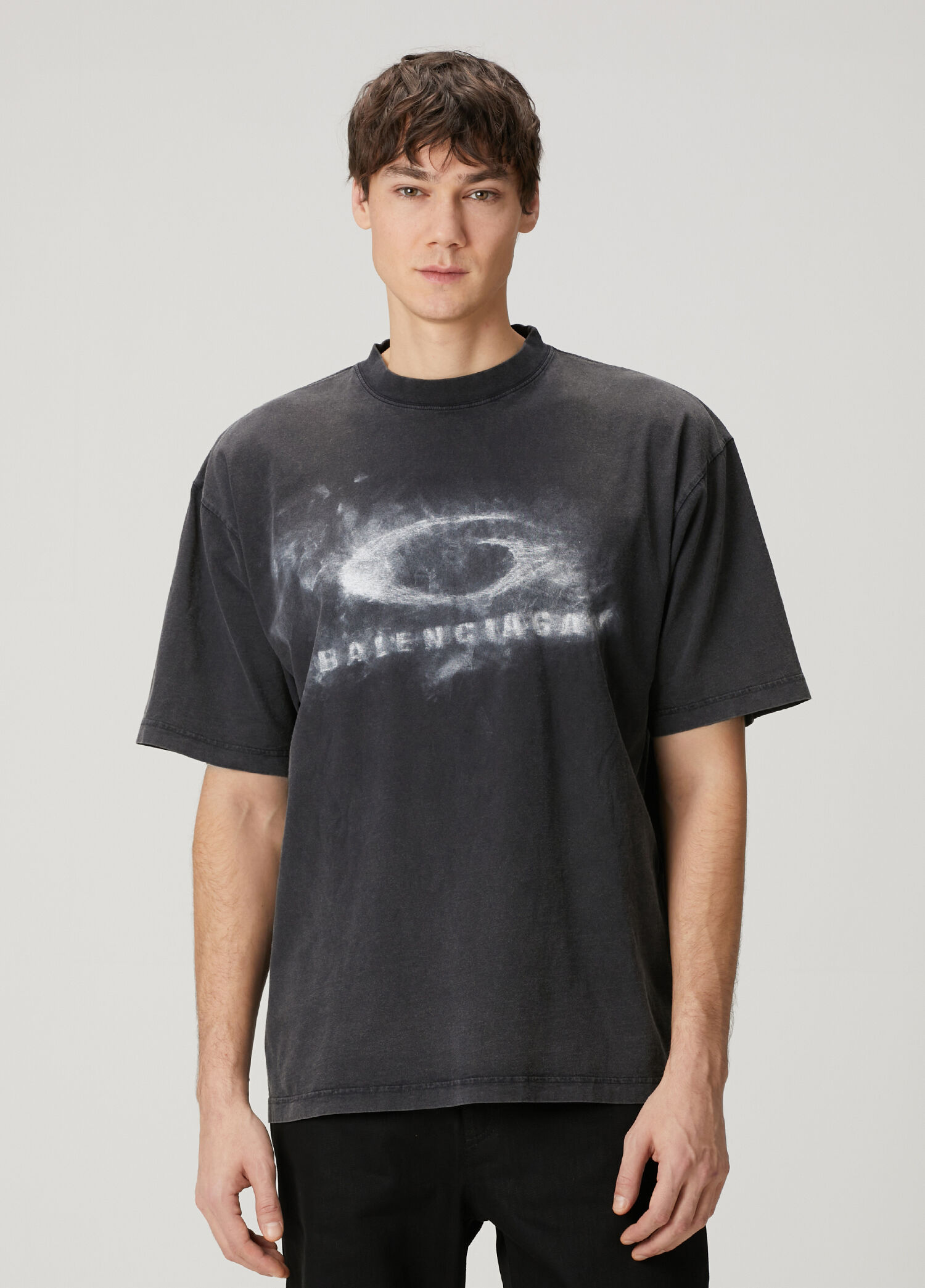 Siyah Logo Baskılı T-shirt