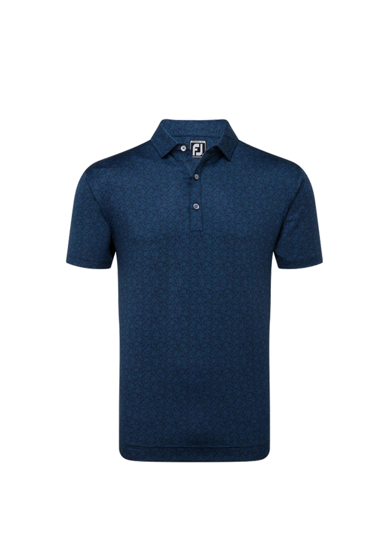 FootJoy Çiçek Baskılı Polo Yaka Golf T-Shirt Lacivert 81617