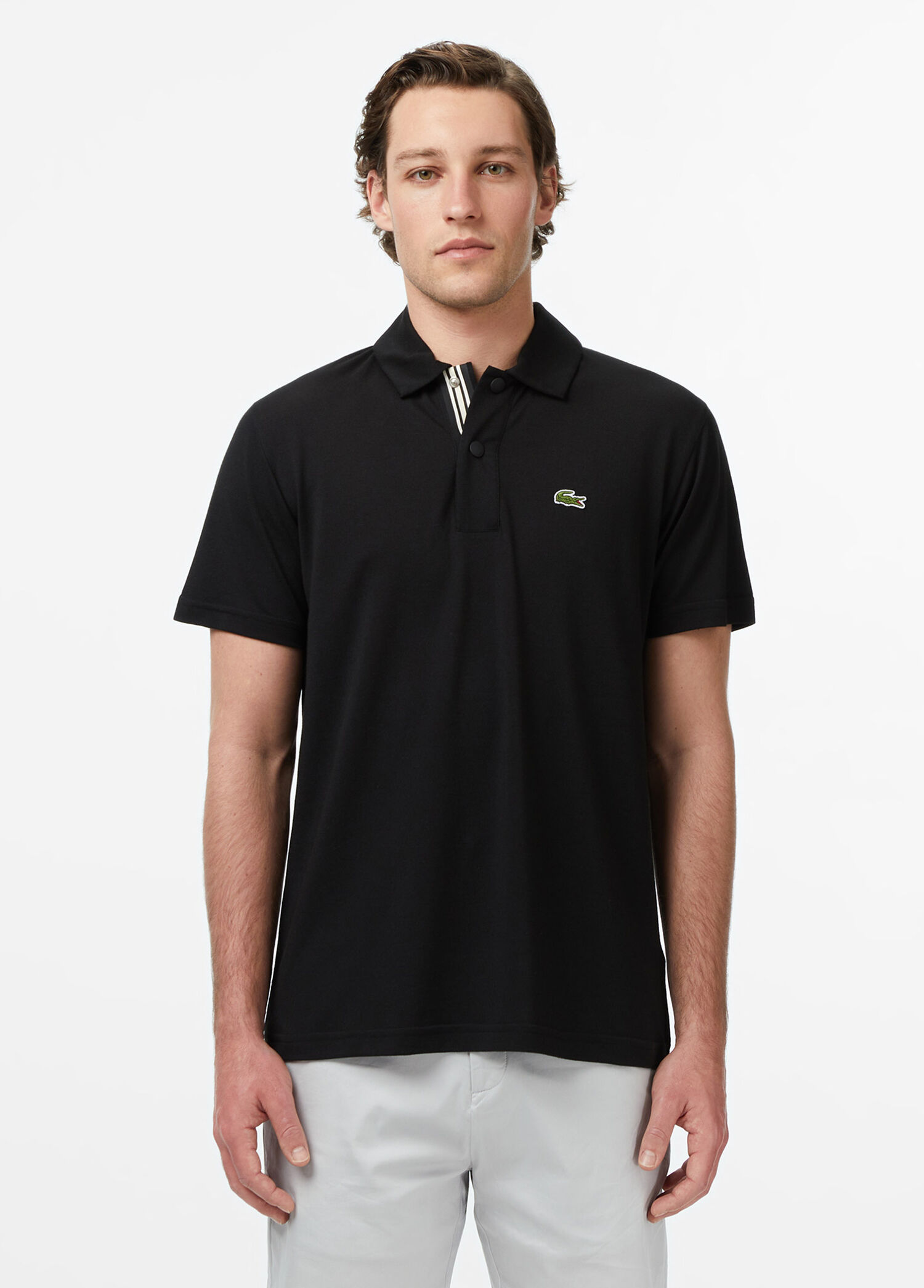 Lacoste Siyah-031 Erkek Siyah Polo Yaka Regular Fit Kısa Kollu