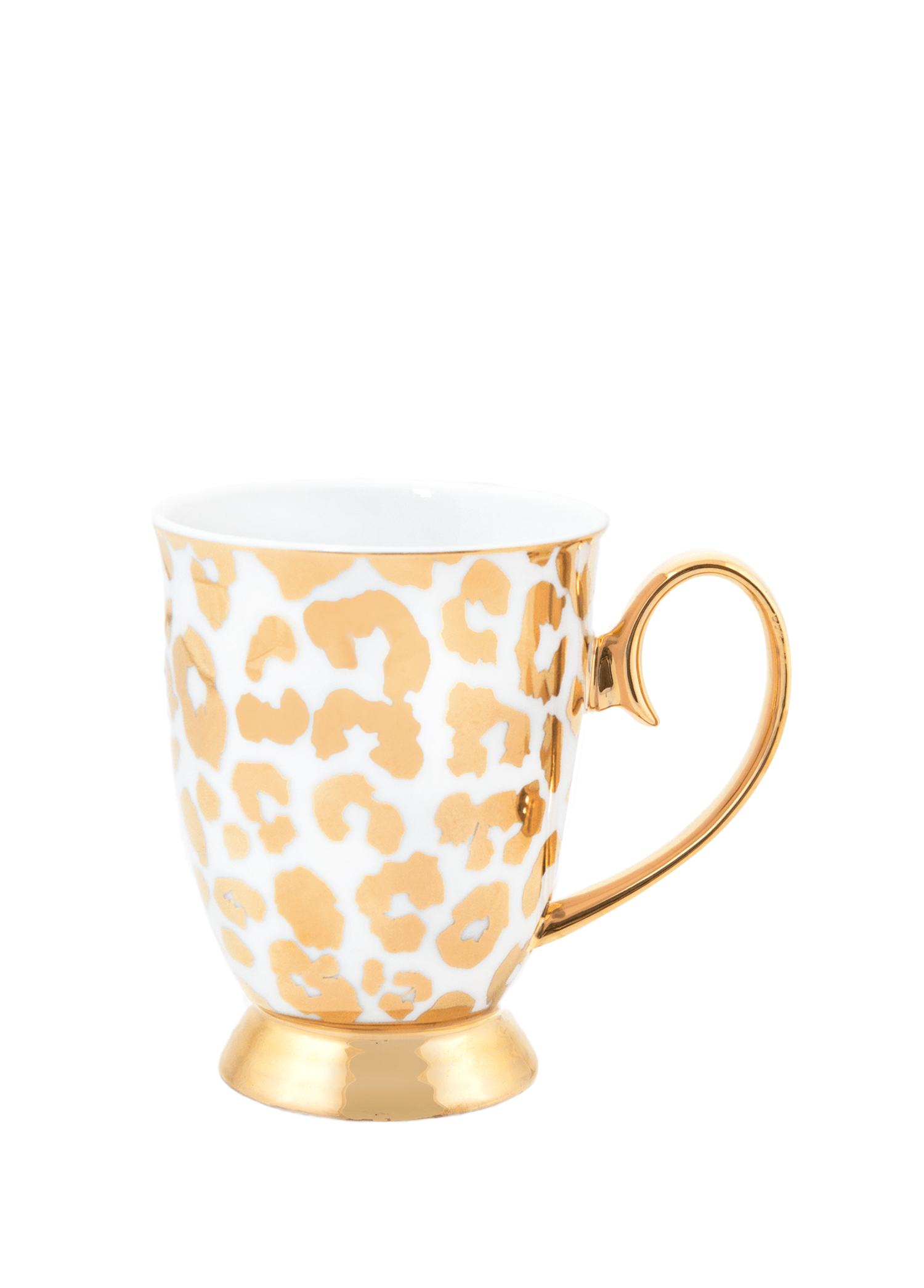 Louis Leopard Gold 24 Ayar Altın Kaplama Mug