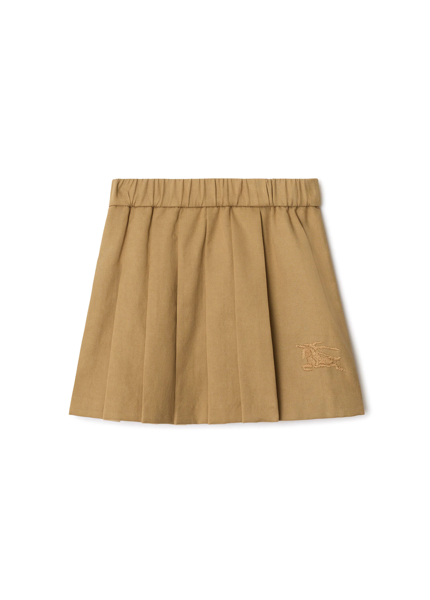 Ada Pleated Cotton Blend Bej Kız Çocuk Etek