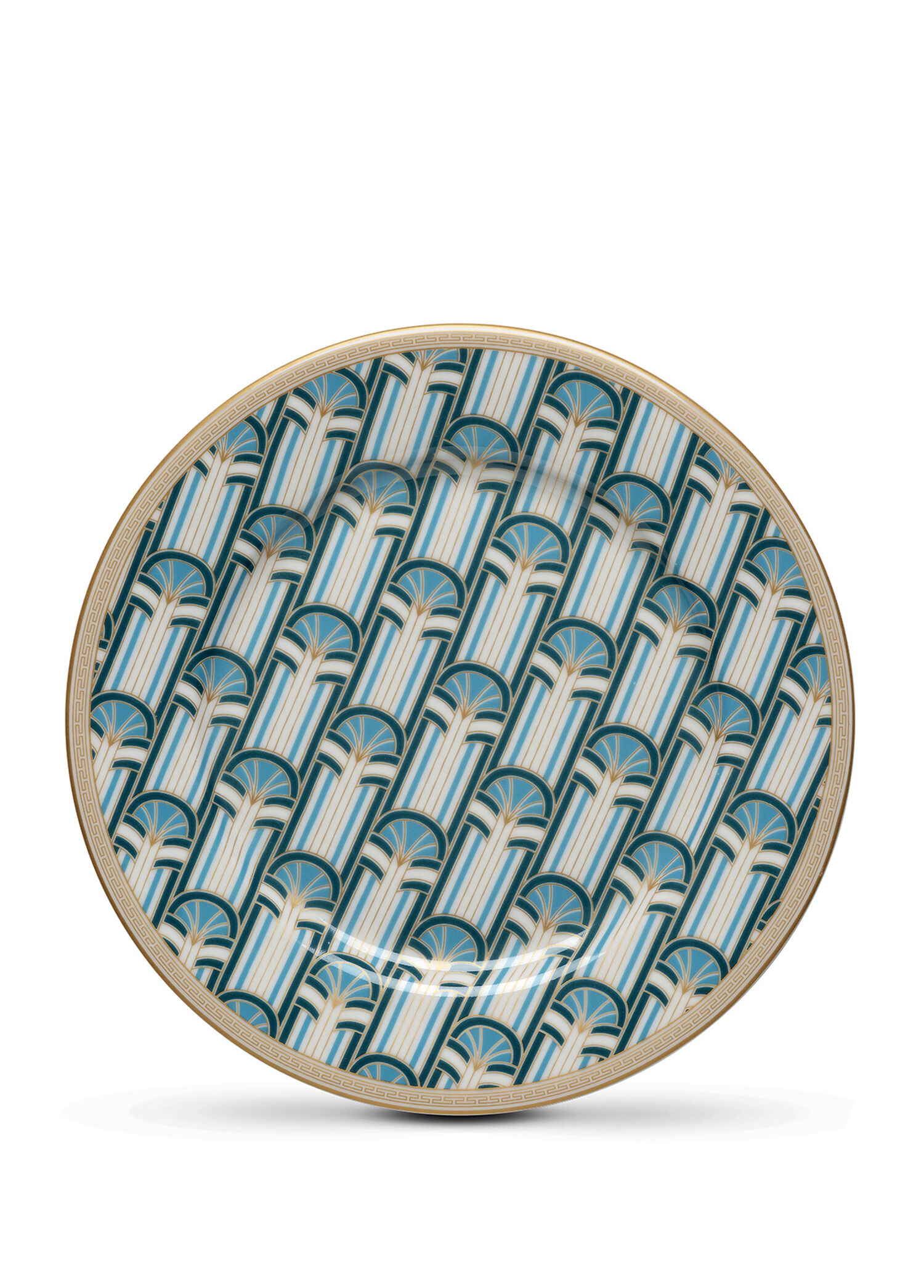 Liberty Geometrik Desenli Porselen Pasta Tabağı 19,5 cm