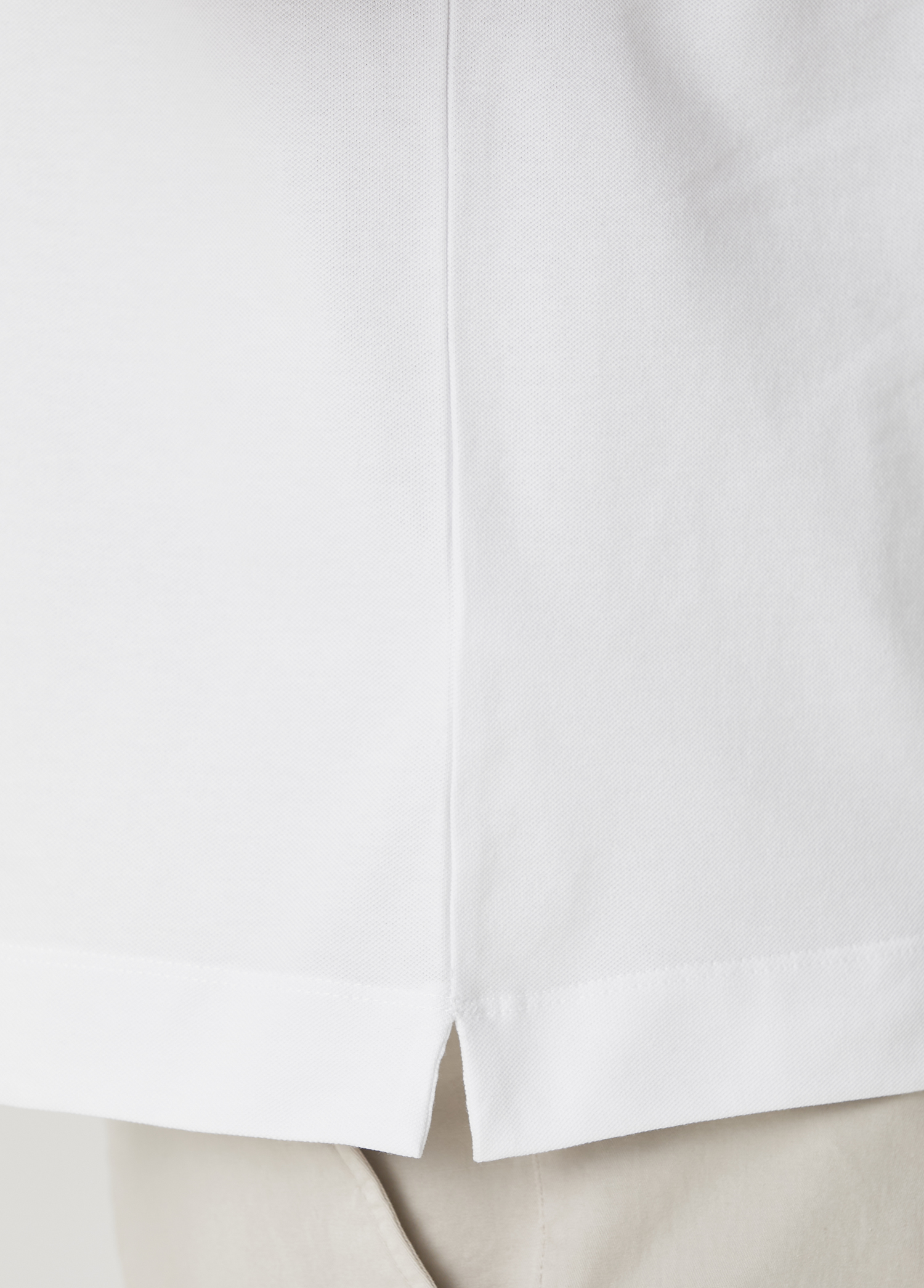 Beyaz Şerit Detaylı Polo T-shirt_6