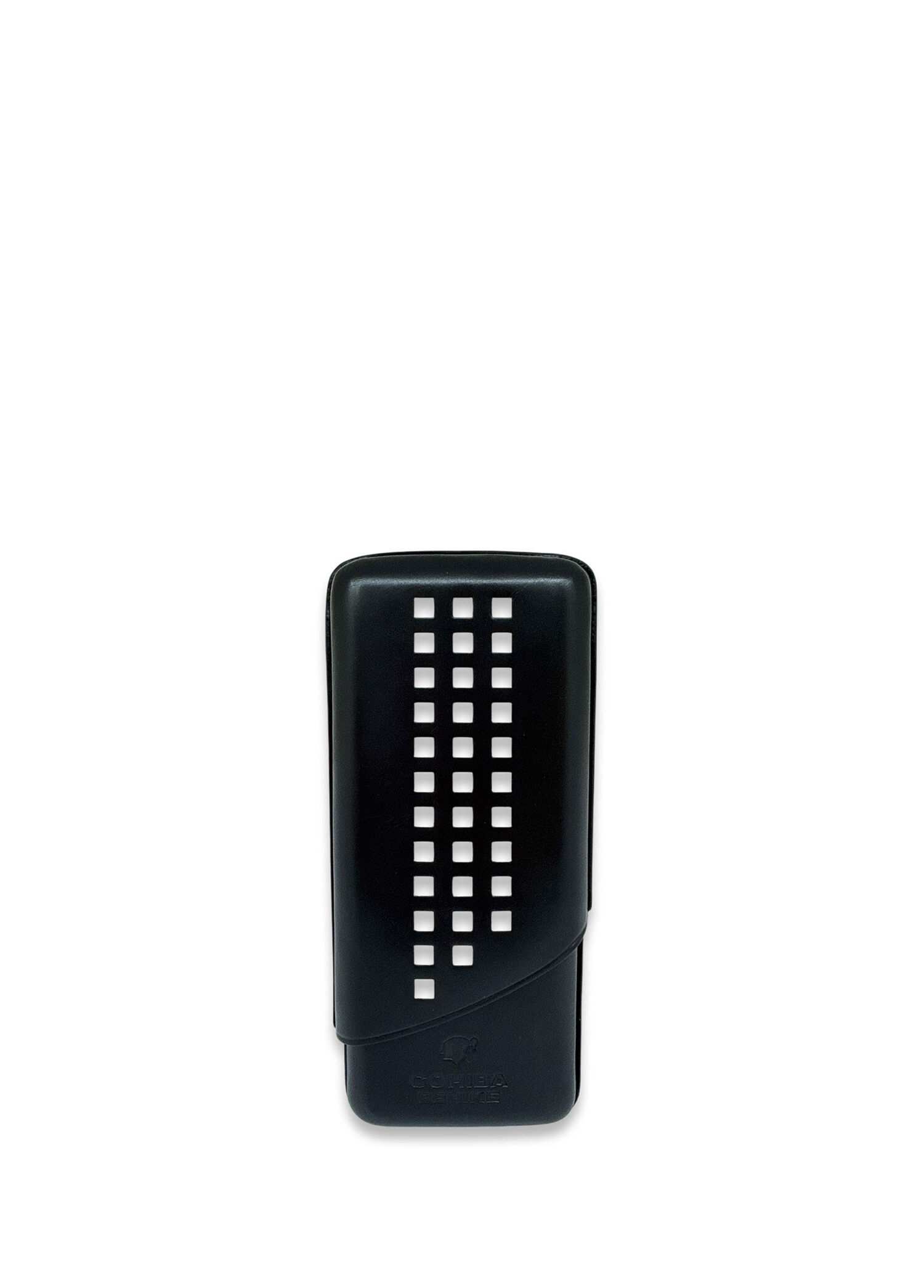 Cohiba Behike Siyah Beyaz Deri 64 Ring 3'lü Puro Kılıfı