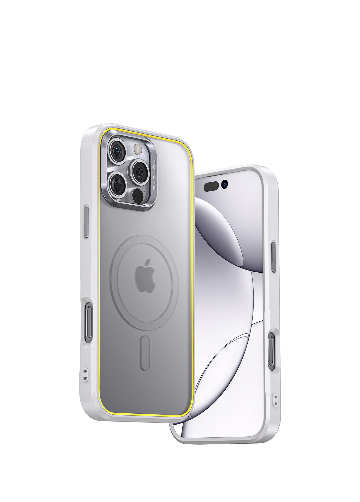 The Future iPhone 16 Pro Magsafe Uyumlu Beyaz Telefon Kılıfı