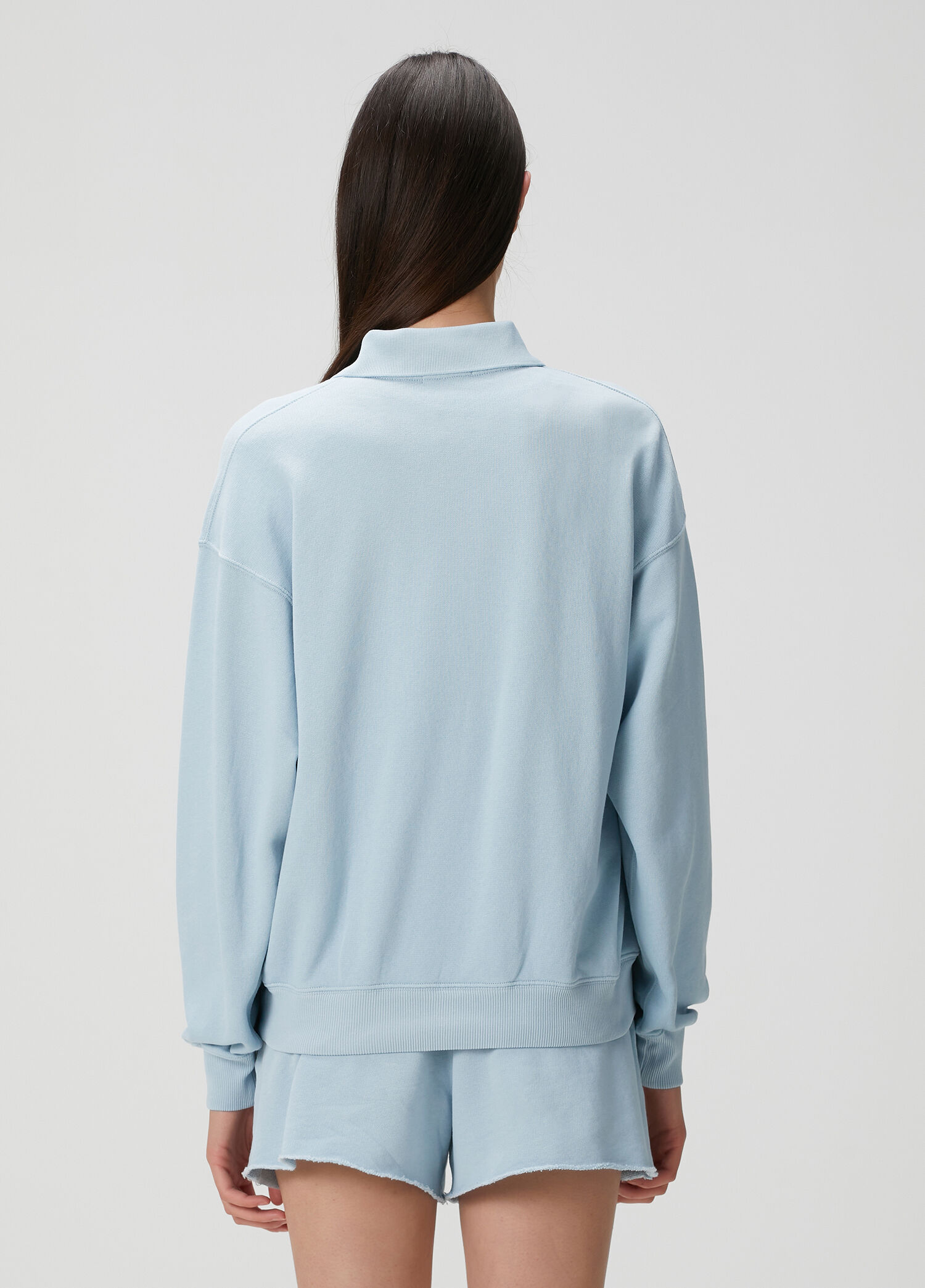 Polo Ralph Lauren - Mavi Polo Yaka Sweatshirt - Mavi