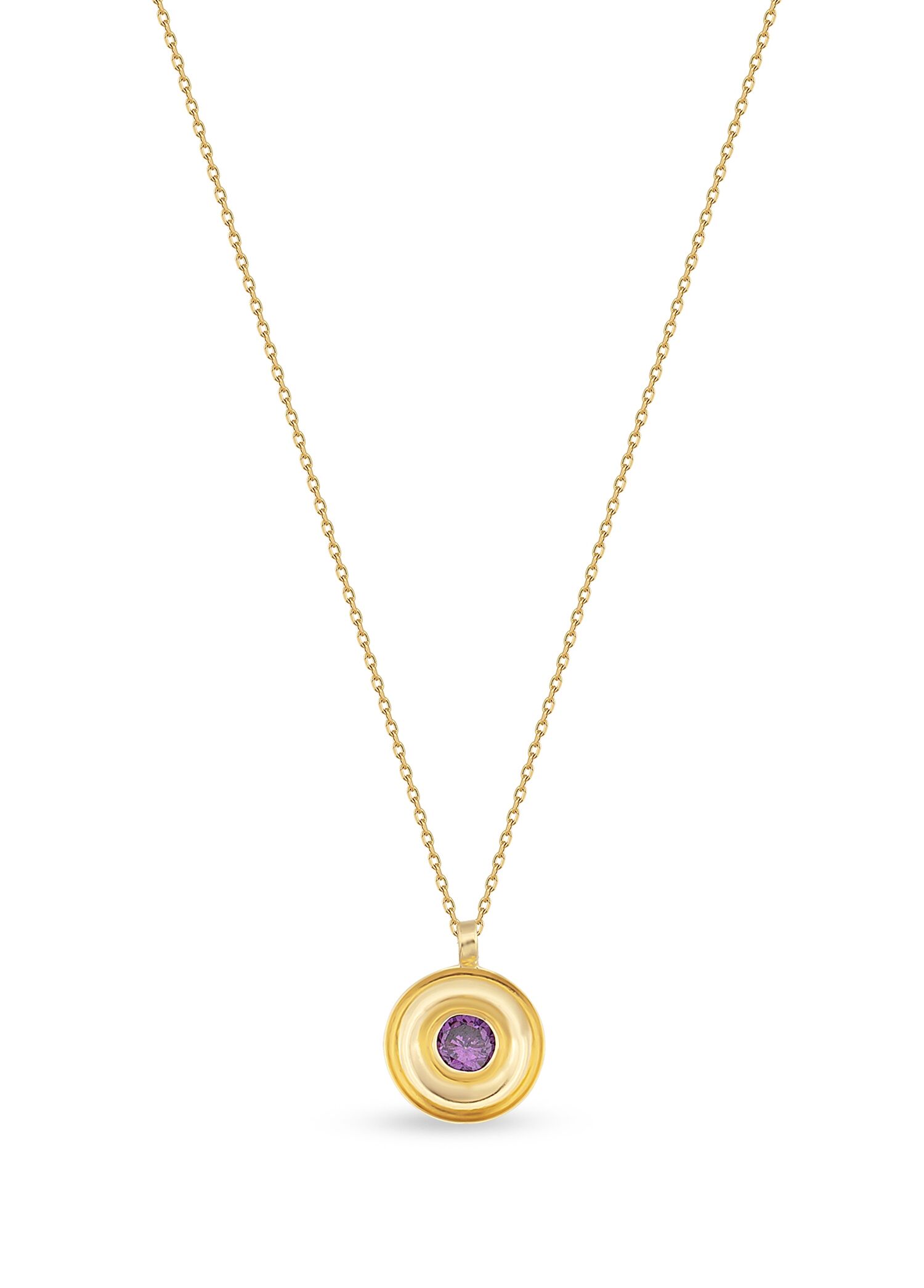 Amethyst Pole 14 Ayar Altın Kadın Kolye