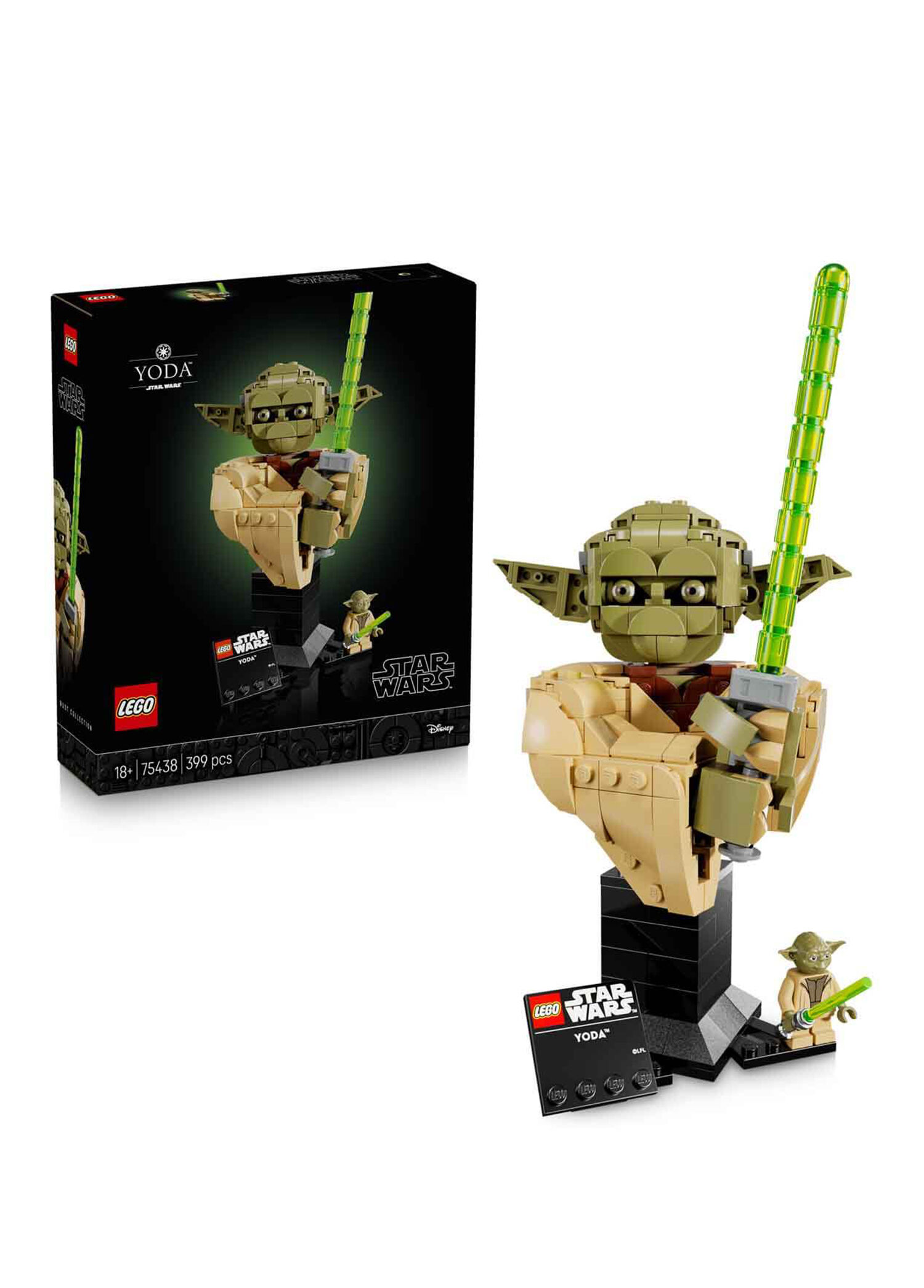 Star Wars: Klonların Saldırısı Yoda Büstü 18+ Yaş 399 Parça Koleksiyonluk Model Yapı Oyuncağı 75438