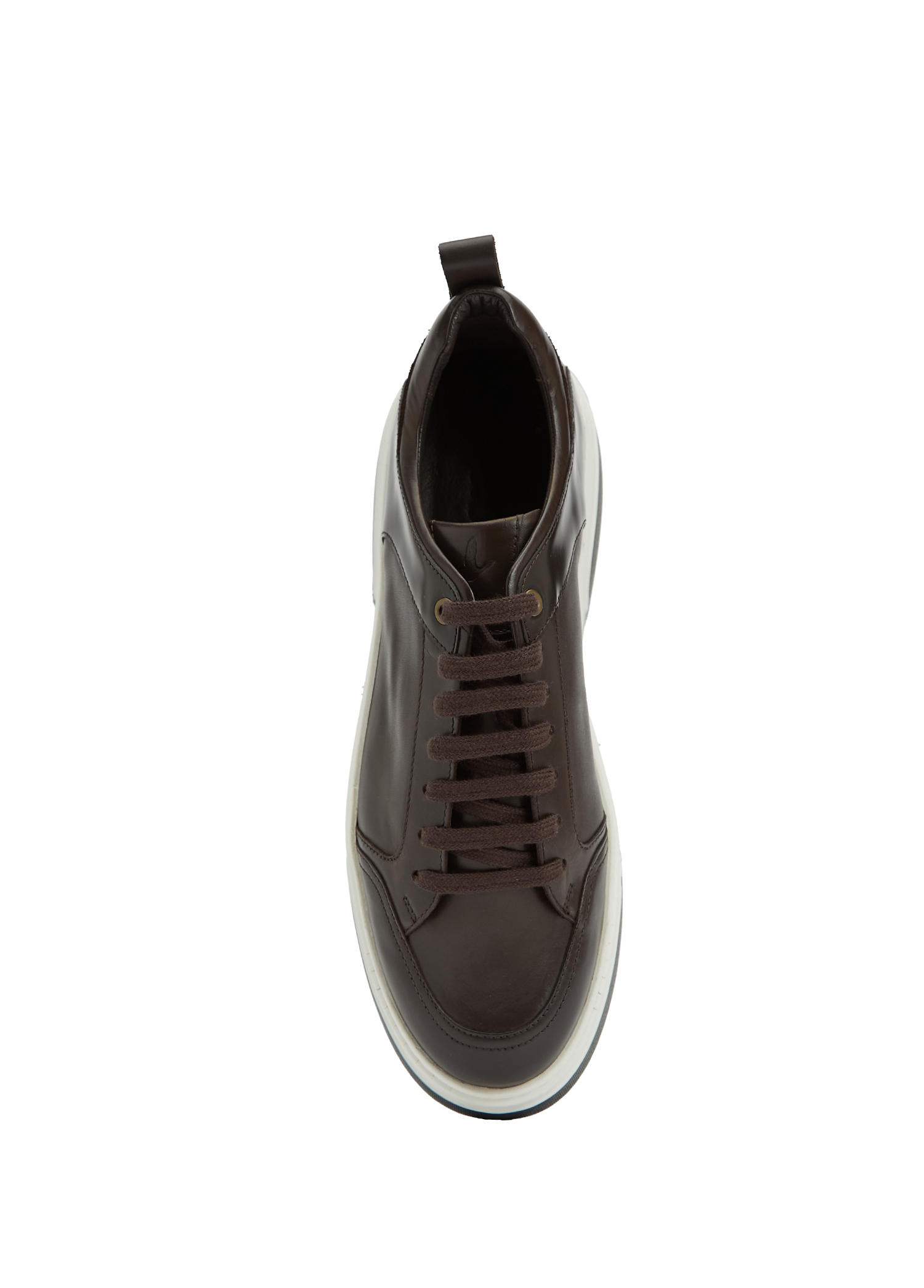Koyu Kahverengi Erkek Deri Sneaker_3