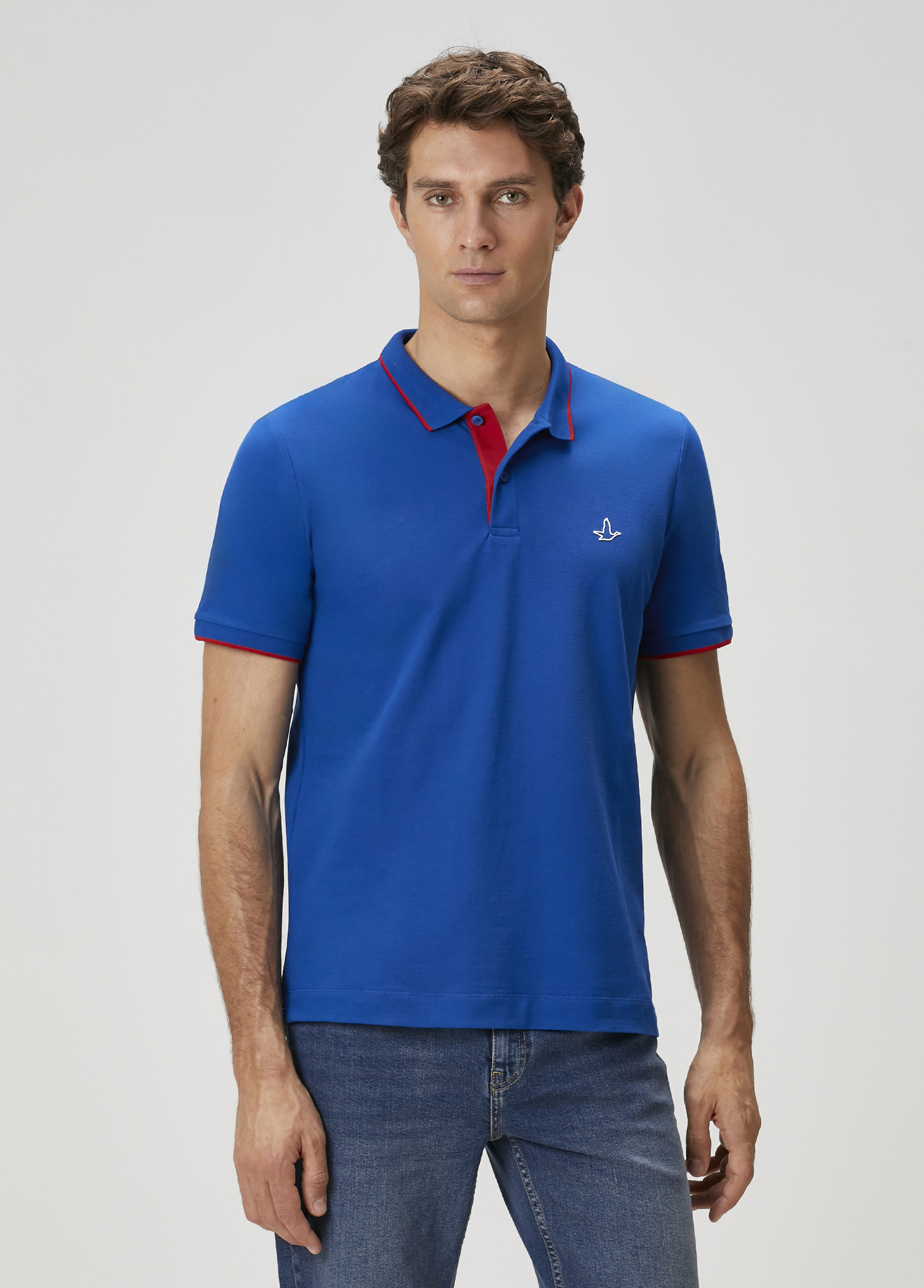 X Anadolu Efes Mavi Polo Yaka T-shirt_1