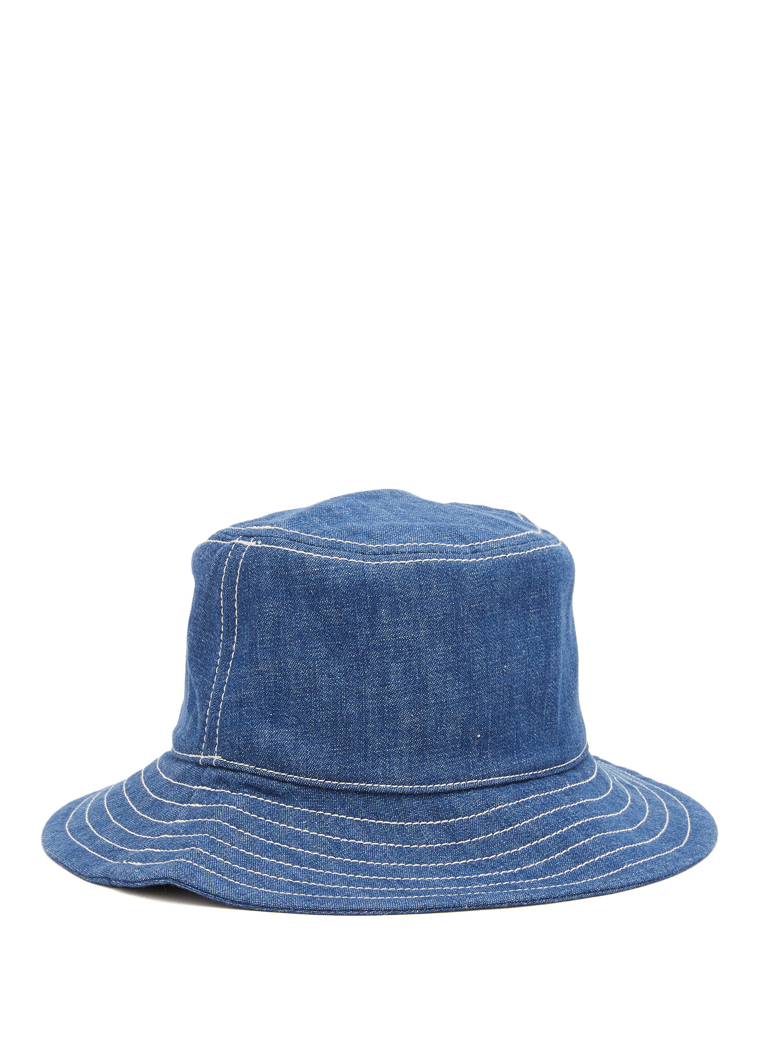 Lacivert Kadın Denim Bucket Şapka
