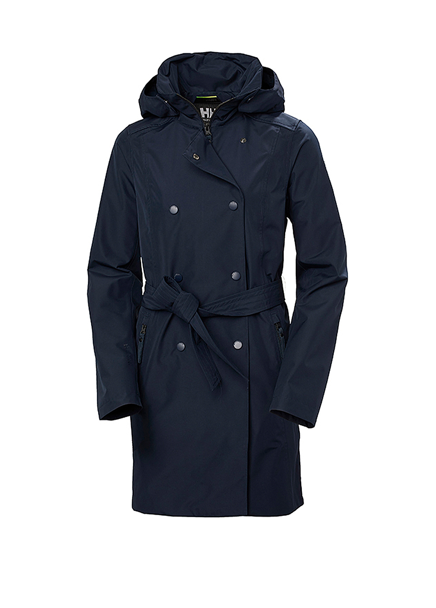 W Welsey Iı Trench Navy Kadın Mont