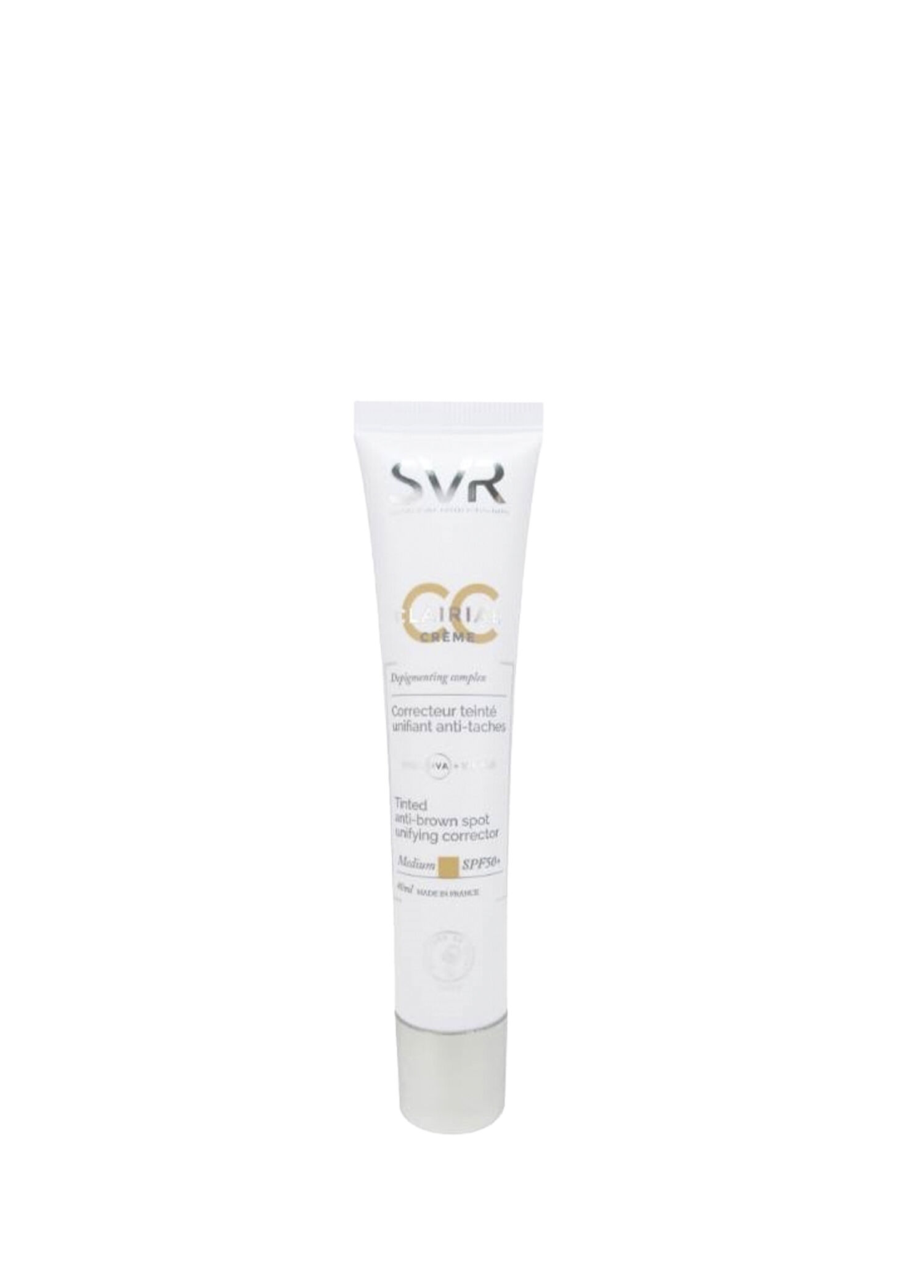 Clairial CC SPF50+ Medium Lekeli Ciltler İçin Kapatıcı ve Güneş Koruyucu CC Krem 40 ml