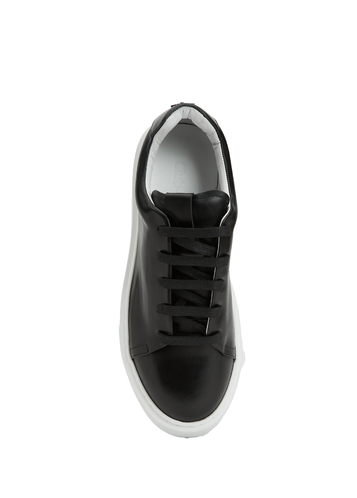 Siyah Kadın Deri Sneaker_3