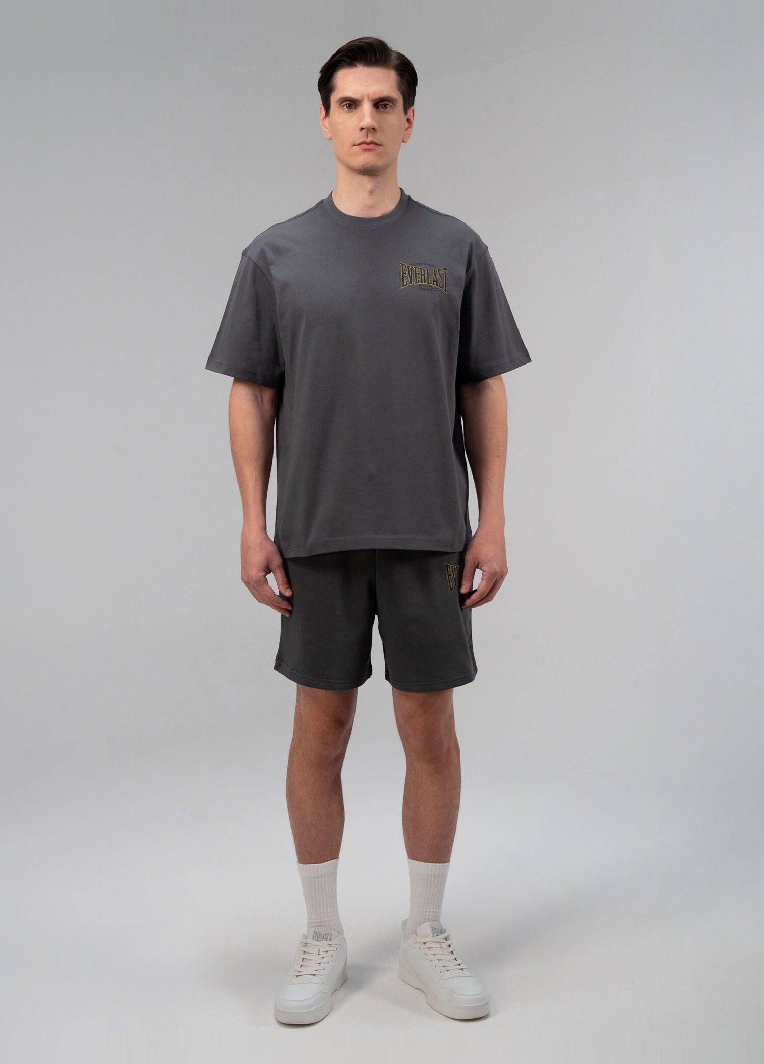 Authentic Boxing 2.0 Gri Oversize Erkek Şort Eşofman Altı